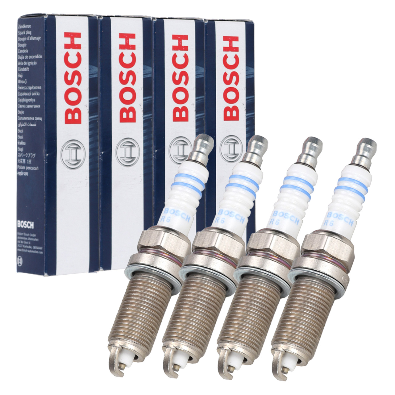 4x BOSCH FR8SE0 0242229797 Spark Plug for CITROEN, PEUGEOT, and RENAULT 1.6, 1.8, 2.0