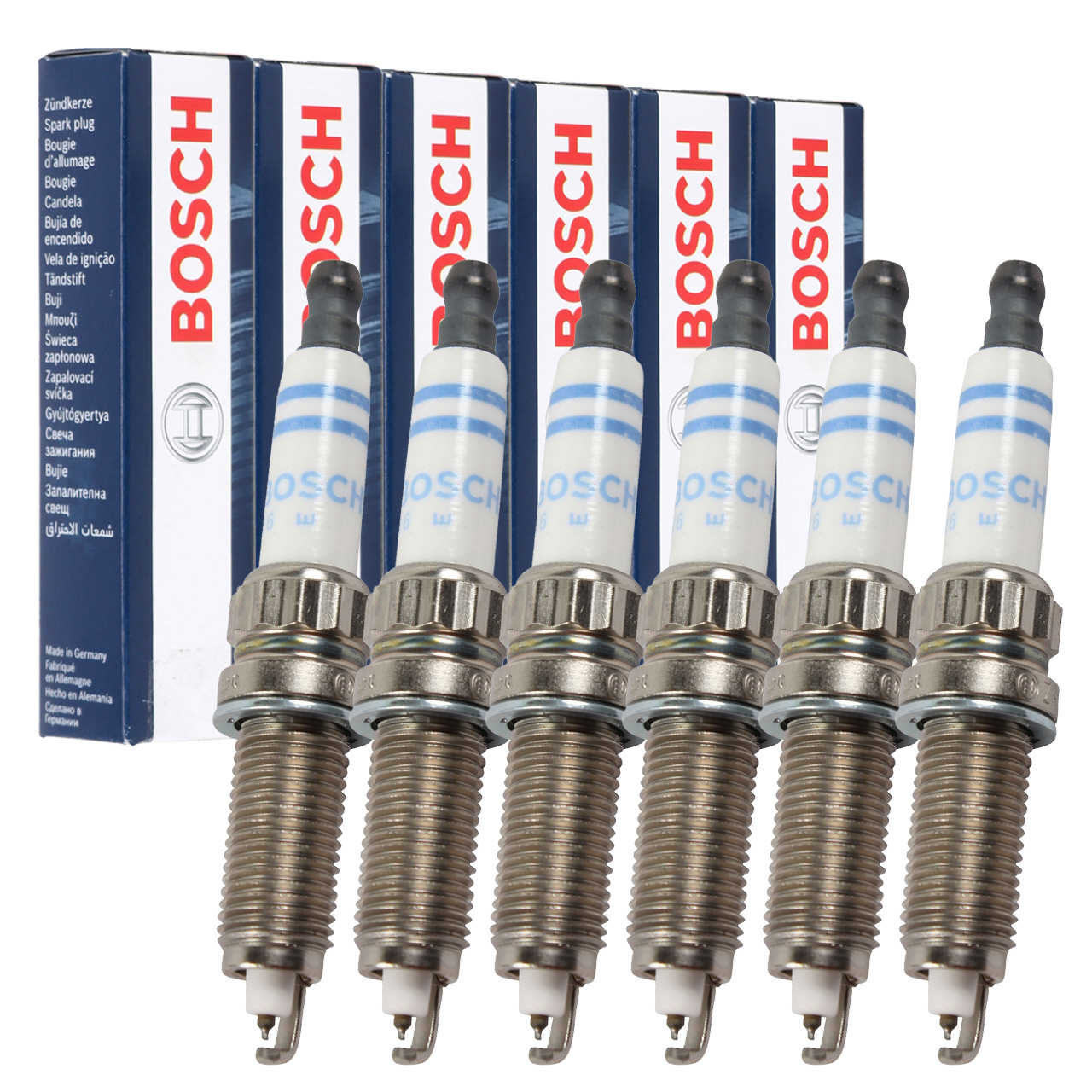 6x BOSCH ZR5TPP33 0242145515 Zündkerze für BMW 1er 3er 5er X3 X4 X5 X6 N54 N55 12120037582