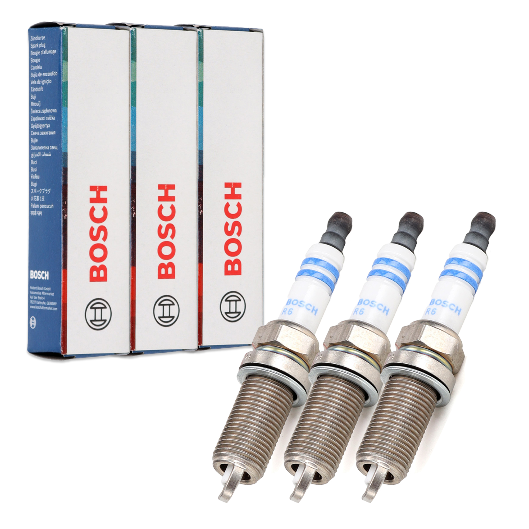 3x BOSCH FR7SE 0242236664 Z&uuml;ndkerze f&uuml;r SMART ForFour 454 MITSUBISHI Colt 6 1.1