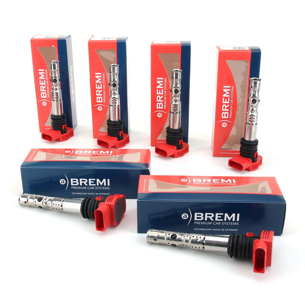 6x BREMI 20125 Z&uuml;ndspule f&uuml;r AUDI A4 B6 B7 A6 C5 C6 A8 4E 3.0 218/220 PS 06C905115M