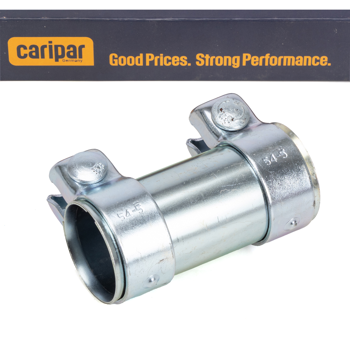 CARIPAR Pipe Connector Double Clamp for Exhaust System for VW Golf 2-4, Polo 3, Audi A4 B7, A6 C6