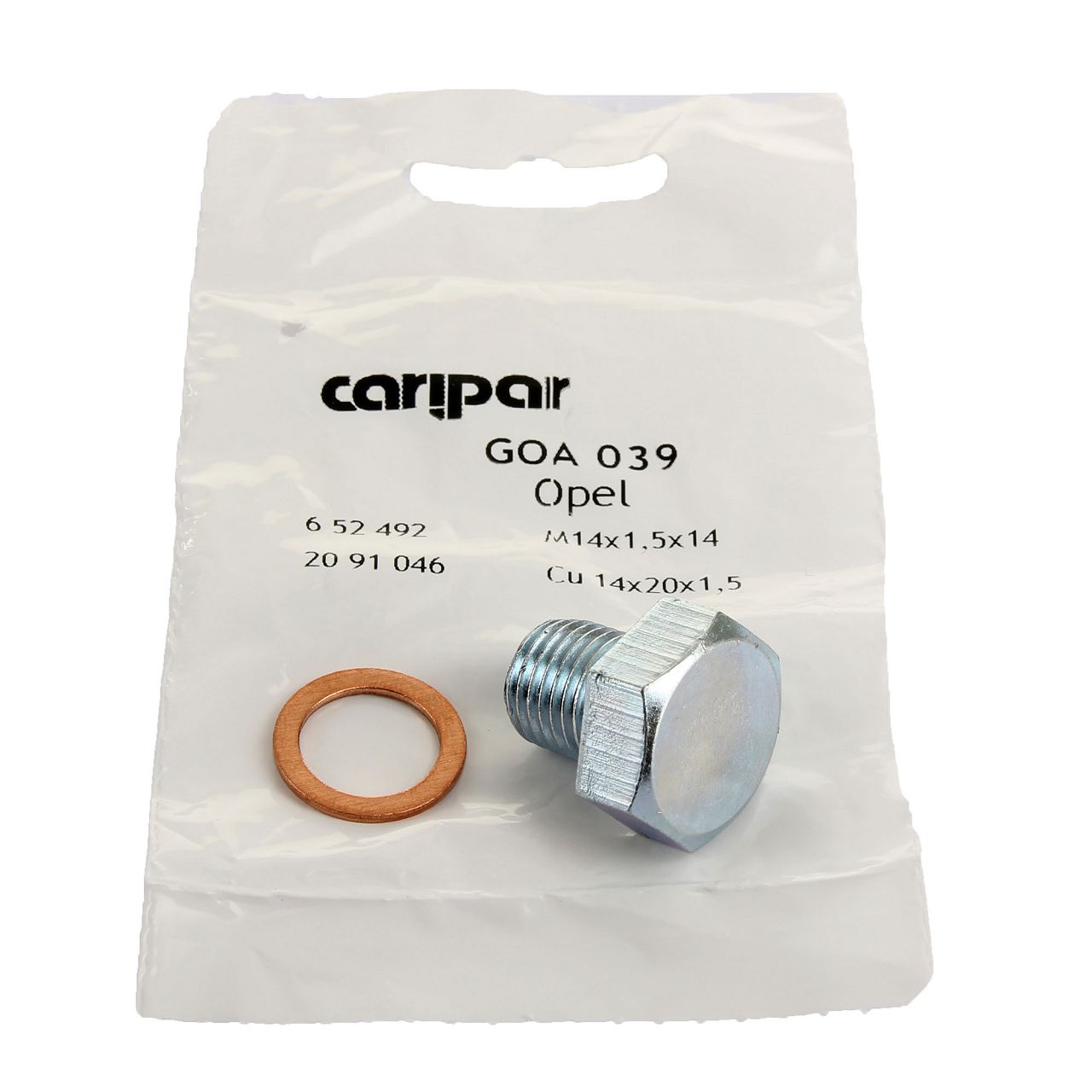 CARIPAR &Ouml;lablassschraube + Dichtring f&uuml;r OPEL Astra F G H Corsa A B C A B 1.7 DIESEL