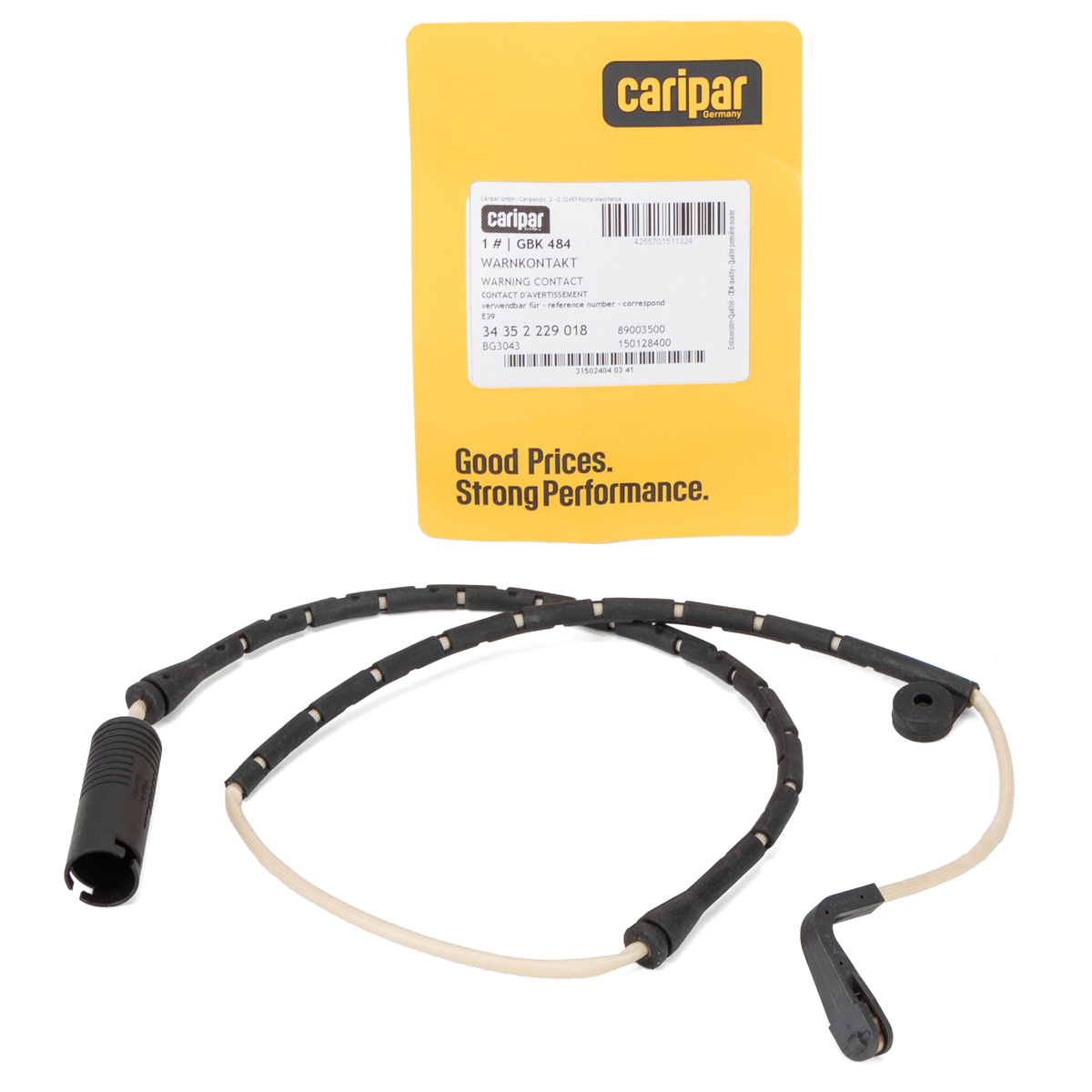 CARIPAR Warnkontaktkabel für BMW 5er E39 520-540i M5 520-530d 525td/tds vorne 34352229018