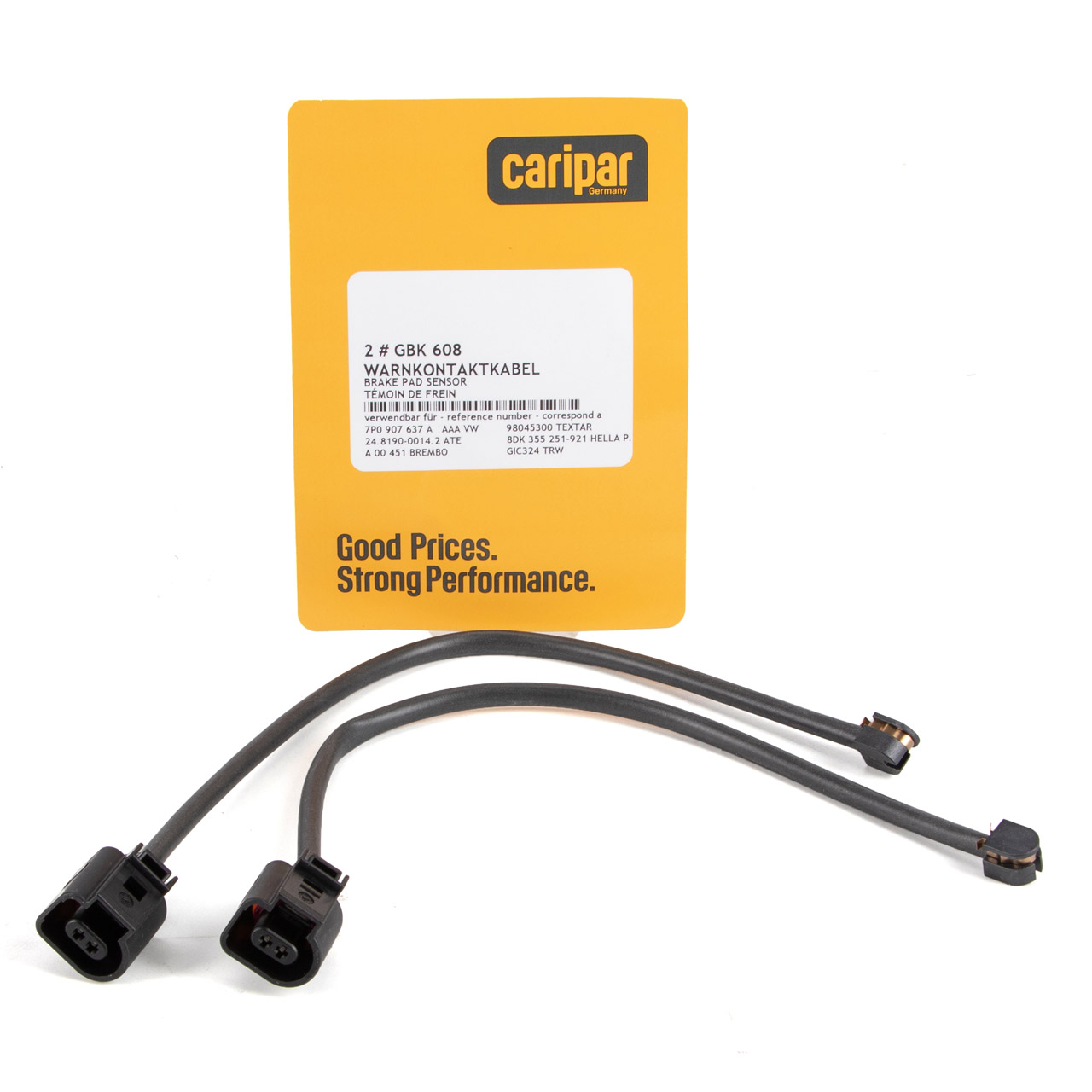 2x CARIPAR Warnkontaktkabel für PORSCHE Cayenne 92A Panamera 970 VW Touareg 7P hinten