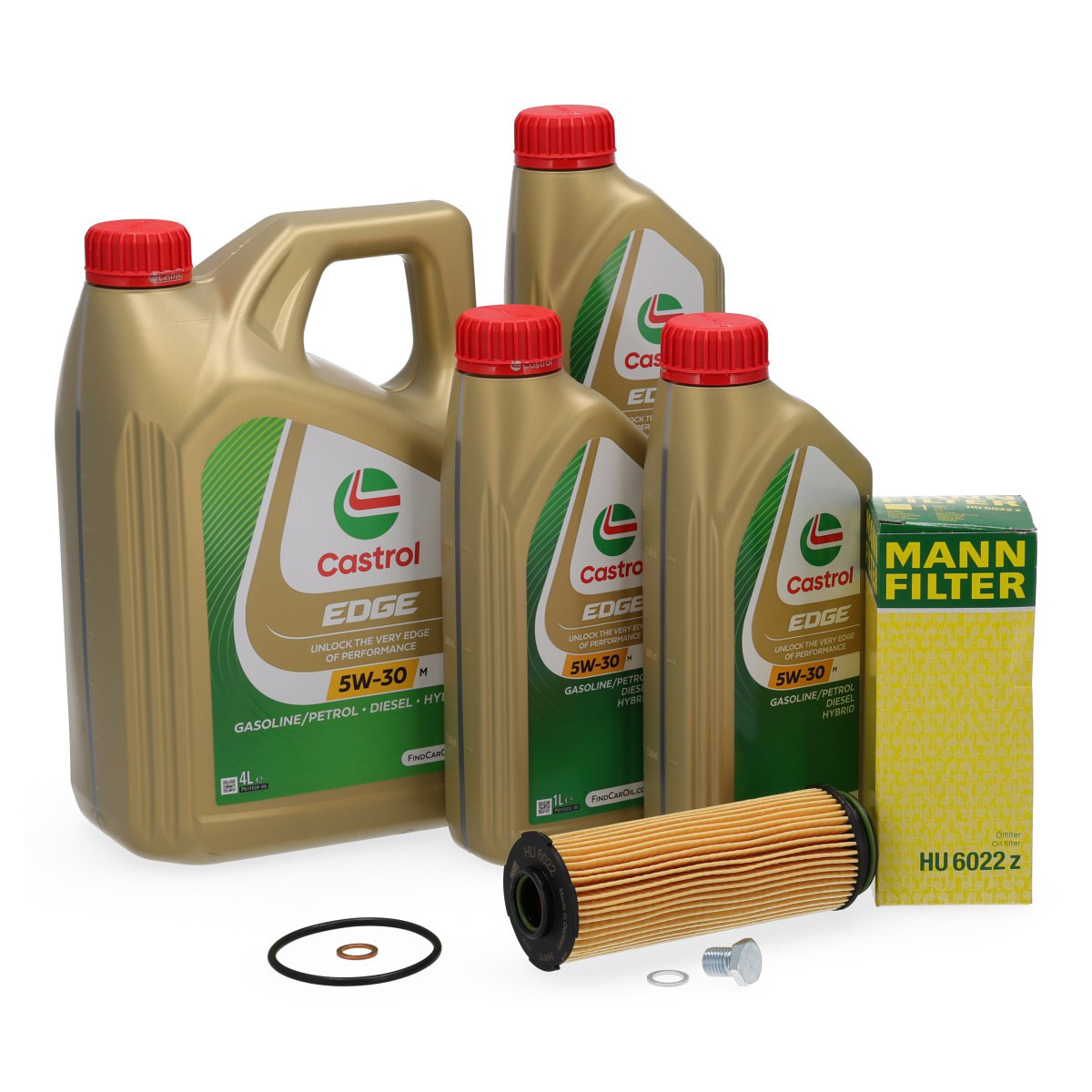 7L CASTROL EDGE 5W-30 M LL-04 Motor&ouml;l + MANN &Ouml;lfilter f&uuml;r BMW 1er 3er 5er 7er X3-7 B58 B57
