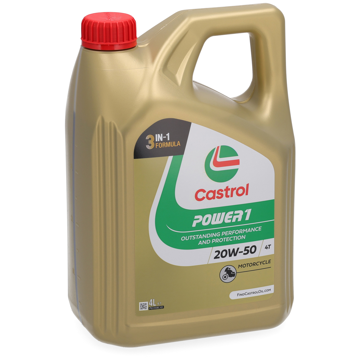 4L 4 Liter CASTROL Motor&ouml;l &Ouml;l POWER 1 20W-50 4T 4-TAKT Motorrad API SN JASO MA-2