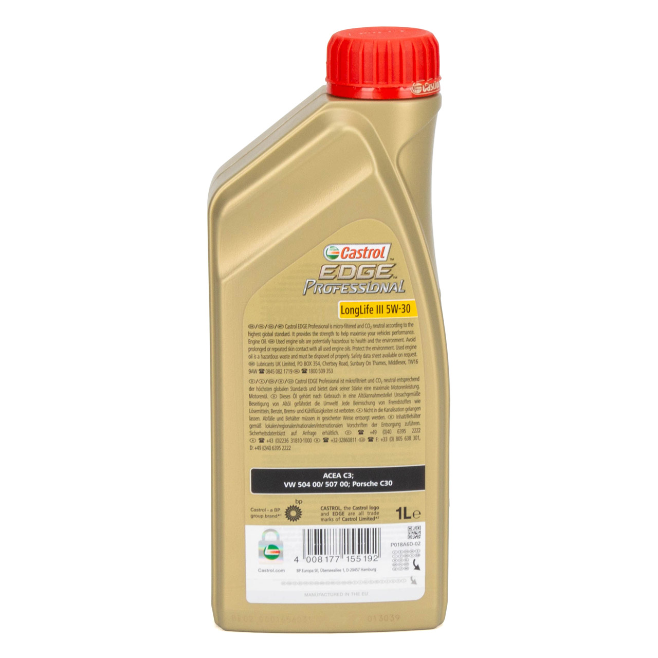 1L CASTROL EDGE Motoröl Öl LongLife III 5W-30 5W30 504.00 507.00 
