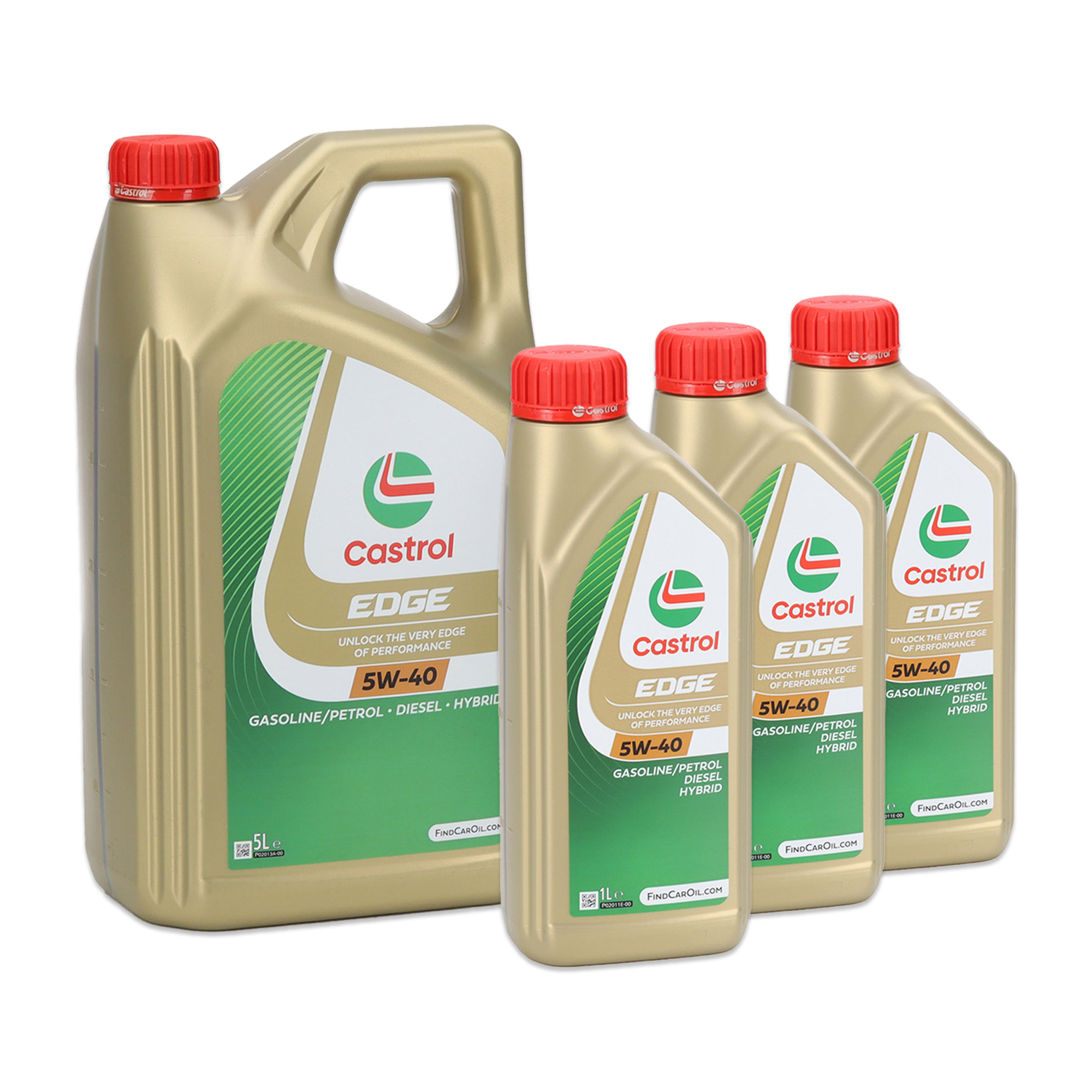 8L 8-liter CASTROL Edge Engine Oil 5W-40 ACEA Light Duty C3 API SN/CF for VW 505.00/505.01