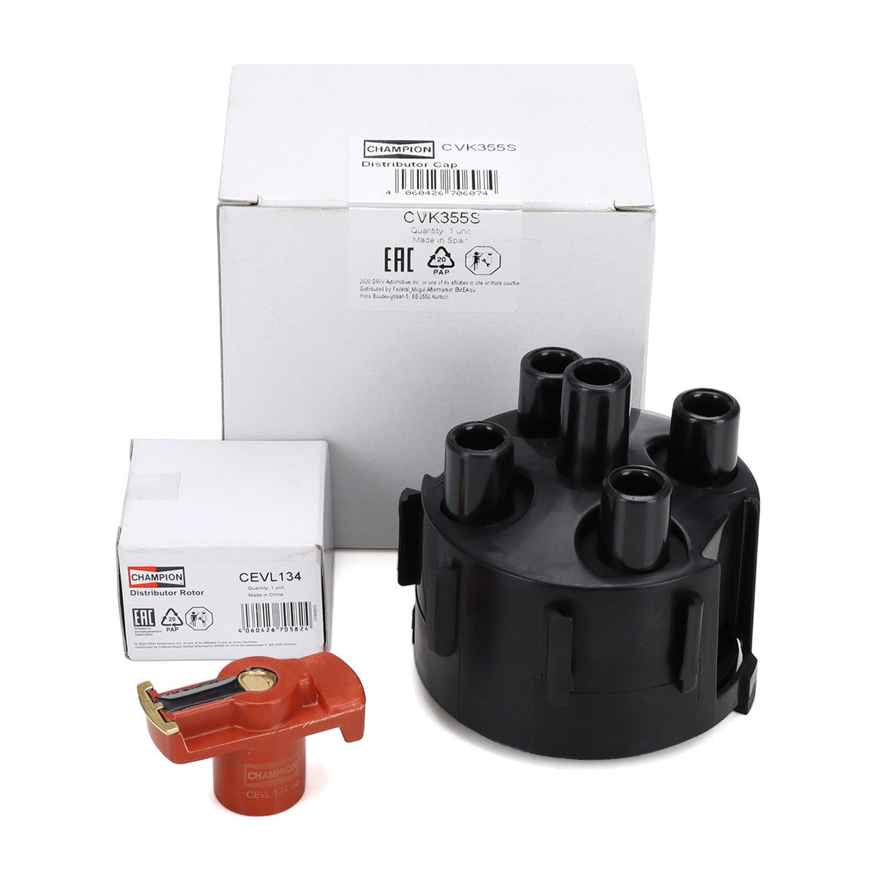 CHAMPION Verteilerkappe + Verteilerfinger f&uuml;r VW Golf 2 1.8 GTI Passat B3/B4 1.8/2.0 16V