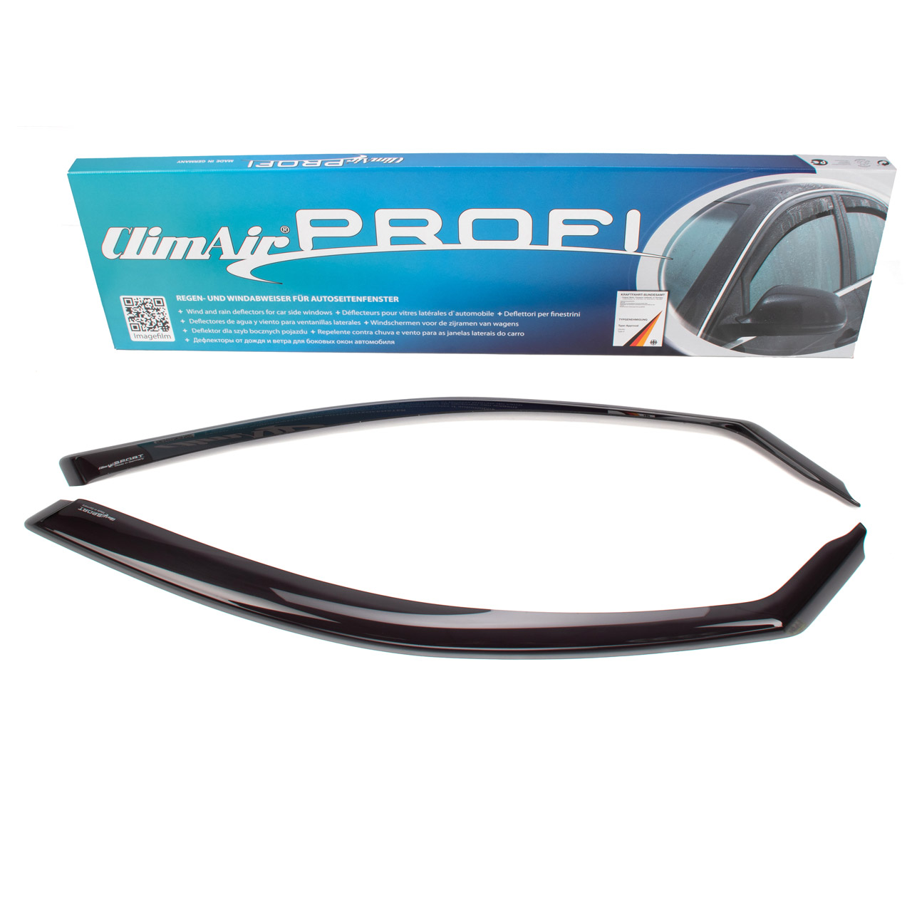OMAC Windabweiser Aus Acryl Für BMW 5er E60/E61 Touring (2003-2010) – 2-teilig, Dunkel