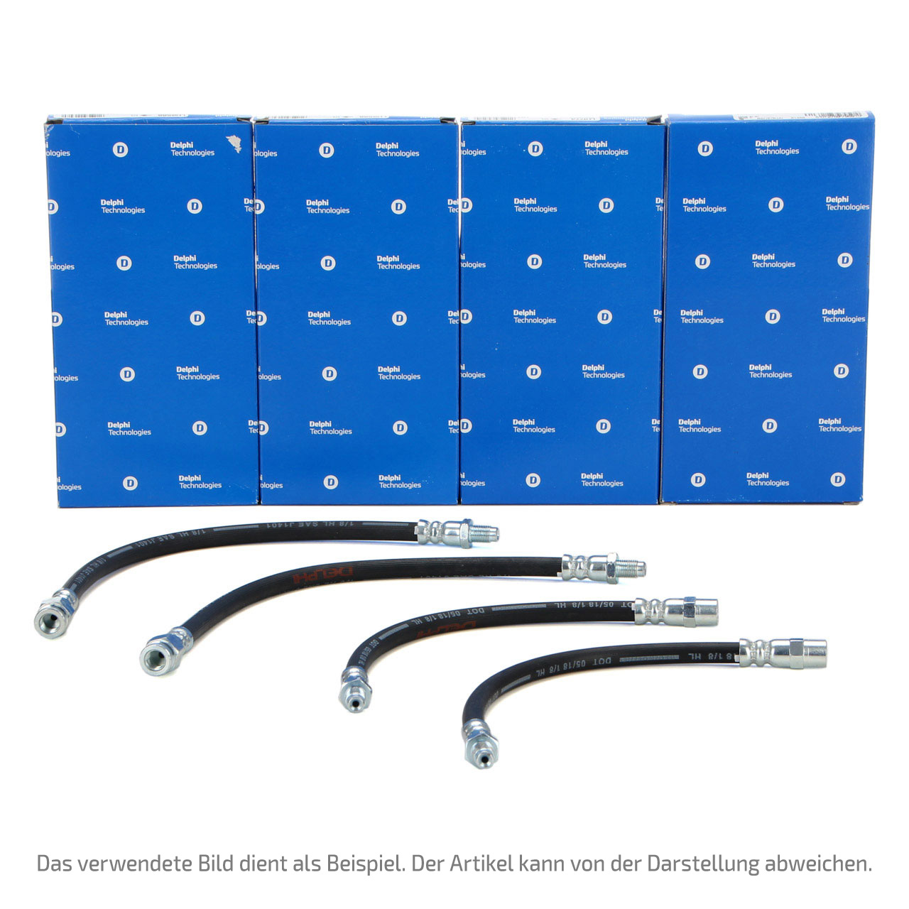 4x DELPHI Bremsschlauch f&uuml;r VW Transporter T4 bis 12.1995 vorne + hinten innen