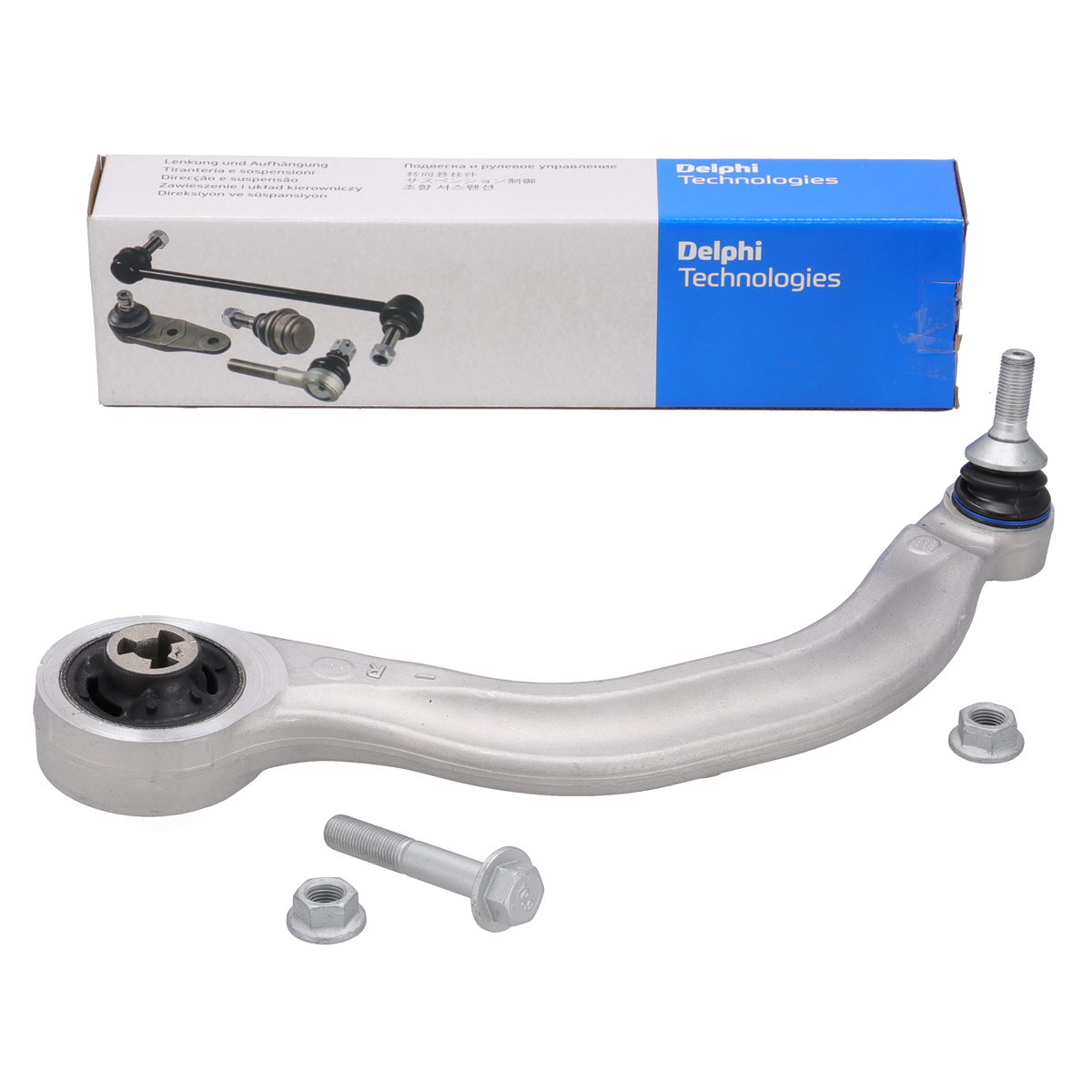 DELPHI Control Arm + Ball Joint for TESLA Model 3 and Model Y, Front Axle, Rear Lower Right