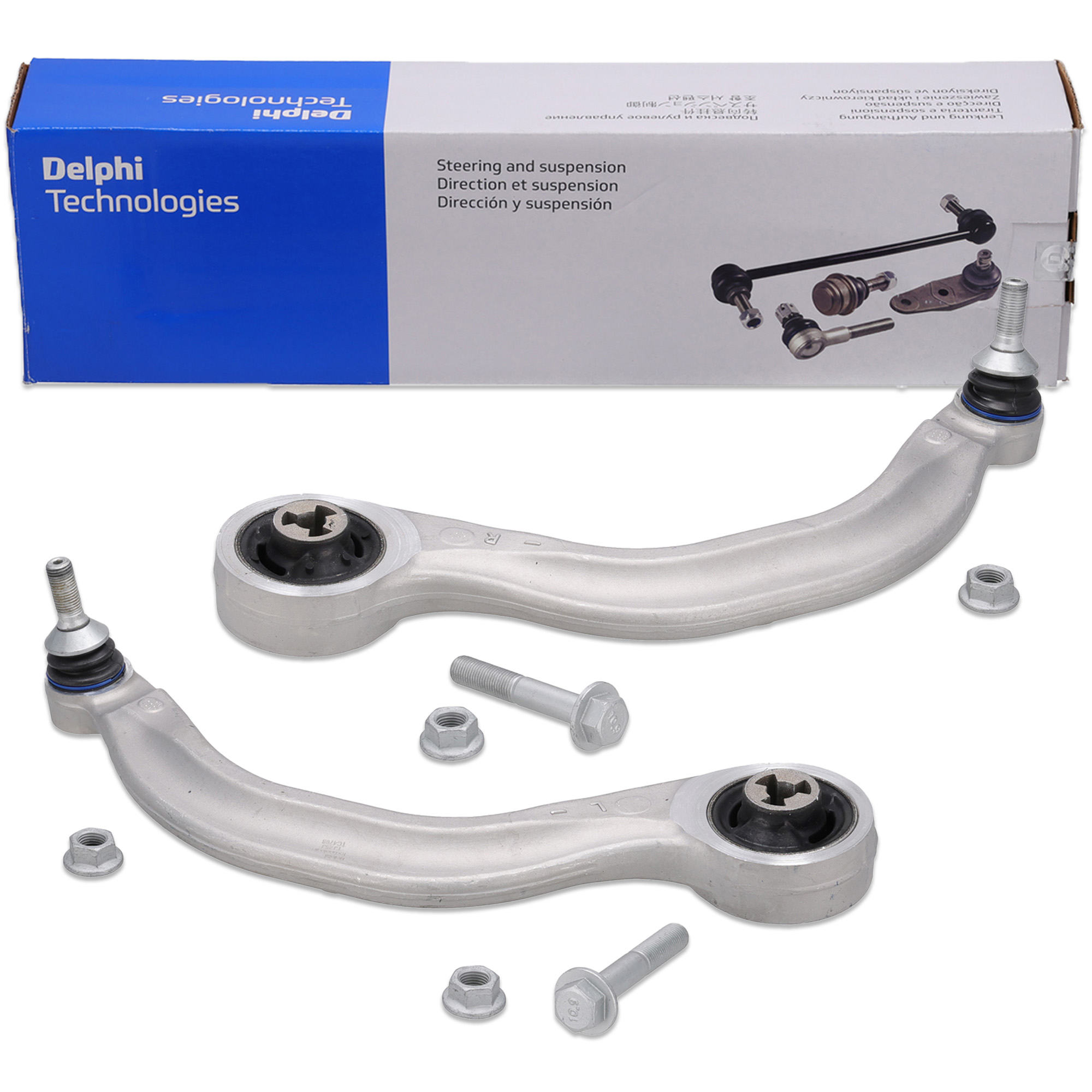 2x DELPHI control arms + ball joint for TESLA Model 3 5YJ3 Y 5YJY front axle, rear lower