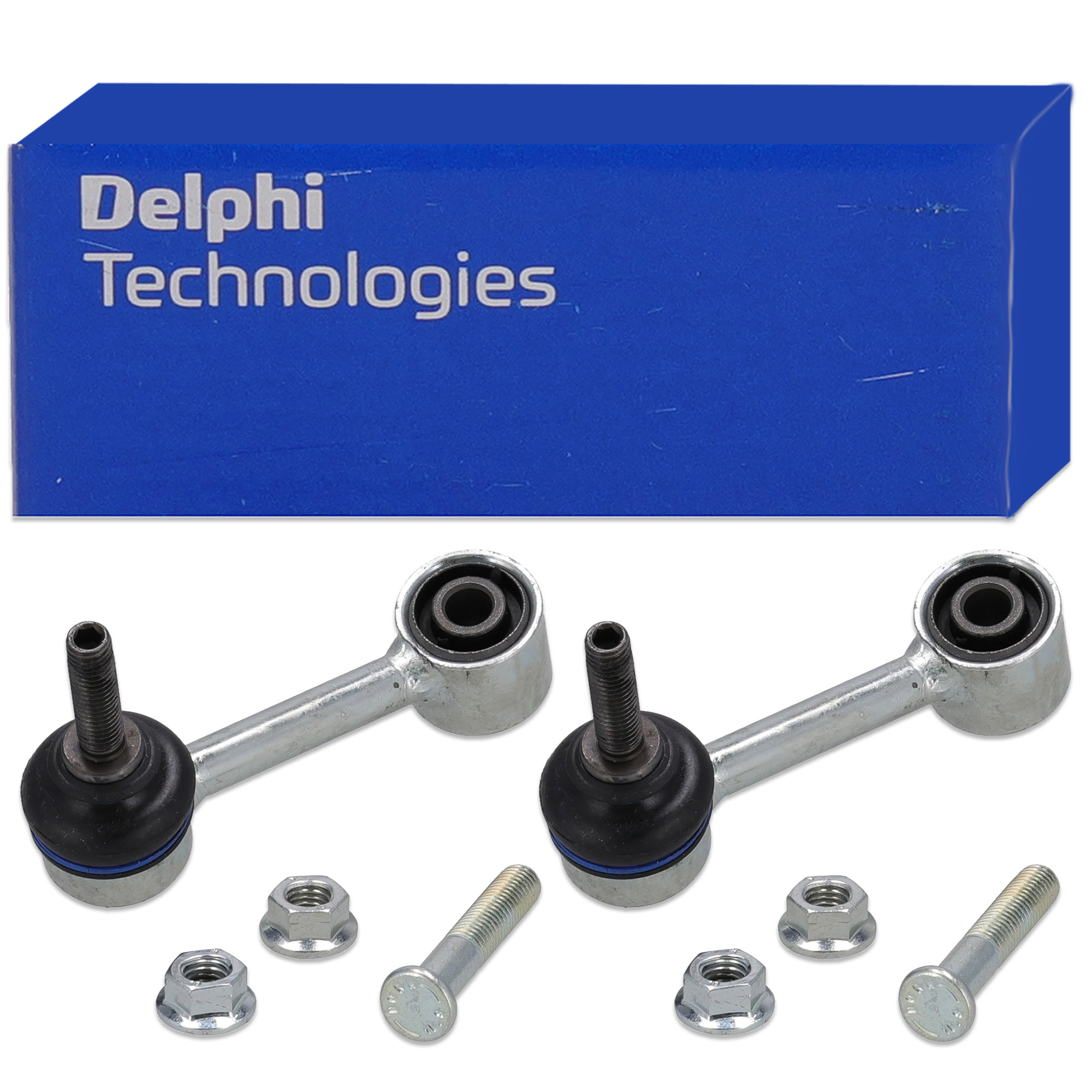 2x DELPHI Tie Rod for VW Golf 5, 6; Passat B6, B7; Audi A3 8P; Leon 2; Octavia 2 (Rear)