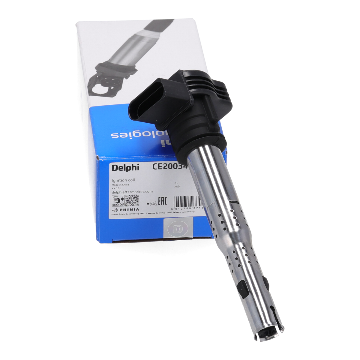 DELPHI Ignition Coil for VW Golf 5, 6; Polo 5, T5, T6; AUDI A4 B7, B8; A6 C6, C7; 1.8, 2.0 TSFI, FSI, TSI