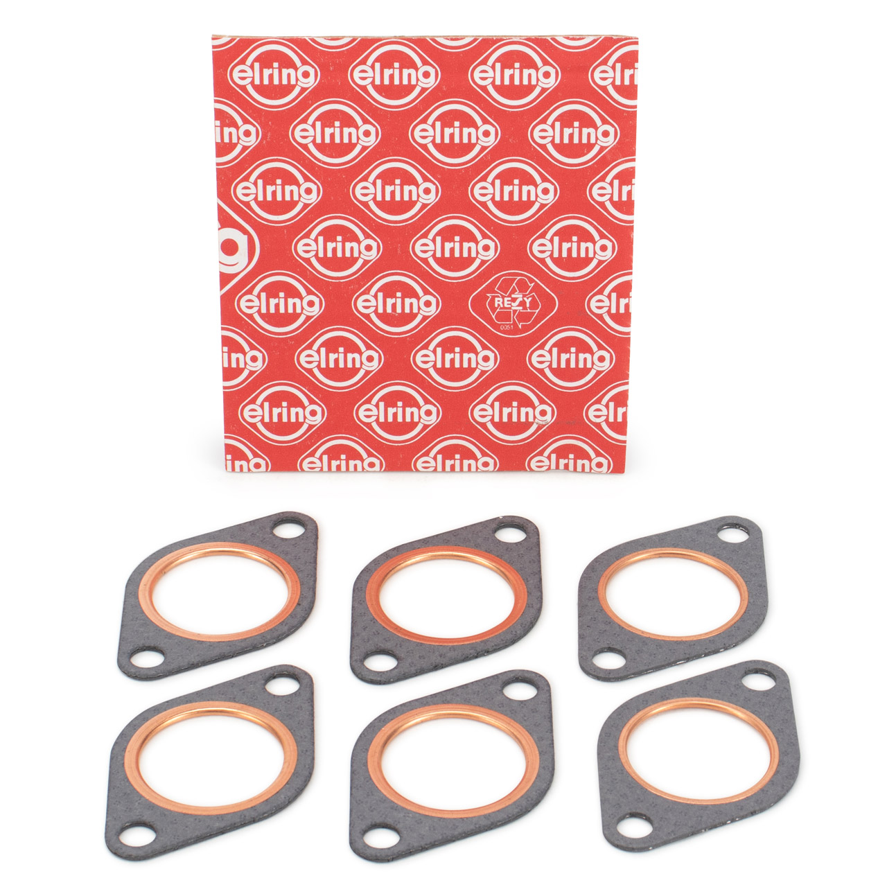 6x ELRING 045.332 Dichtung Wärmetauscher für PORSCHE 911 2.0-3.3 Turbo 91111319001