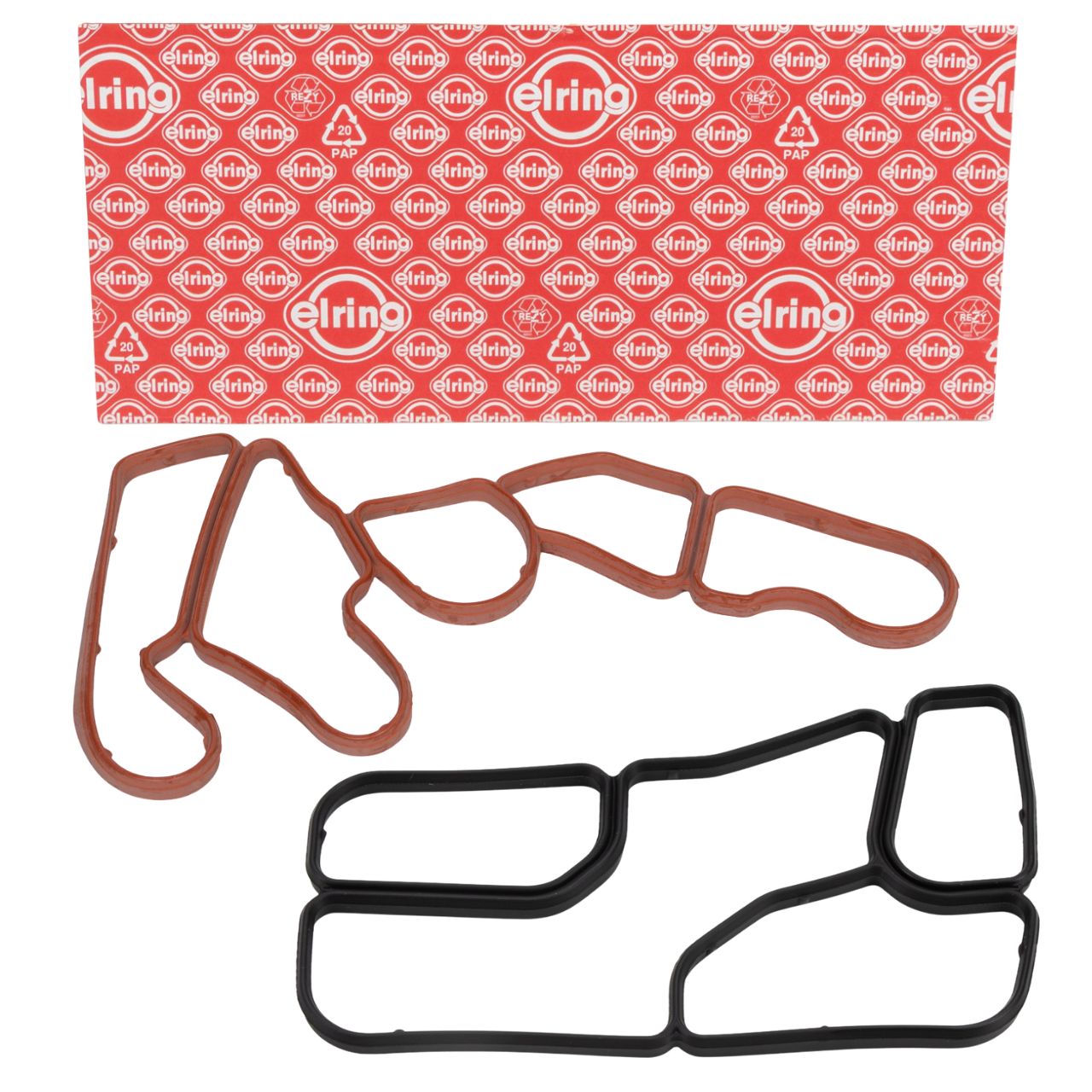 2x ELRING Dichtung Ölfiltergehäuse Ölkühler für MERCEDES W203 W204 W211 W212 W221 M272