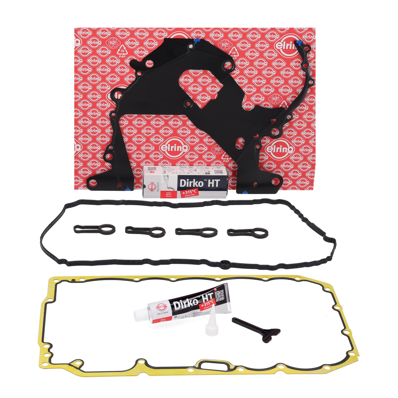 ELRING Valve Cover + Timing Cover + Oil Pan Gasket for BMW E81-88, E90-93, E60/61, N47