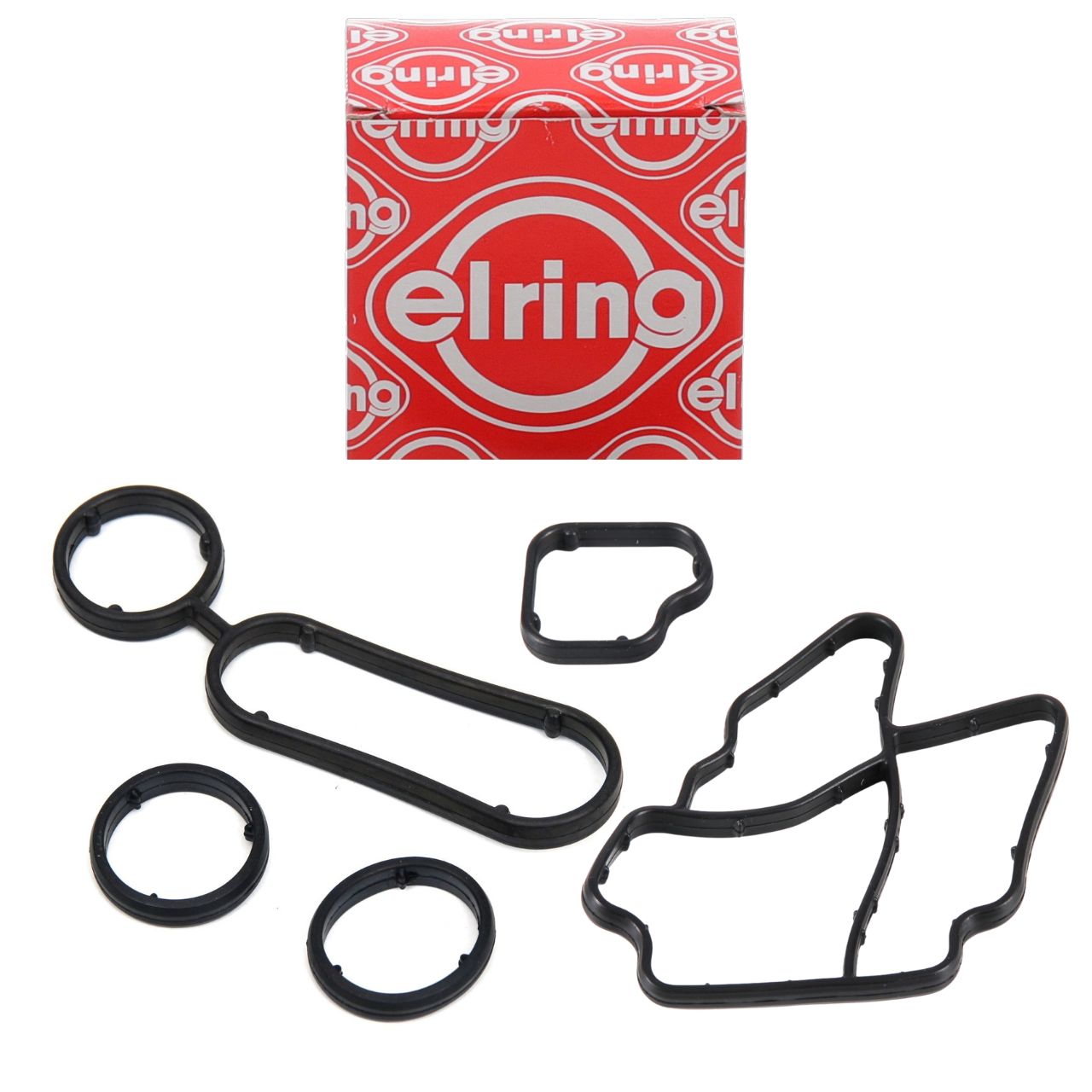 ELRING Oil Cooler and Oil Filter Housing Gasket Set for VW Golf 6, Passat, and Tiguan 1.6/2.0 TDI