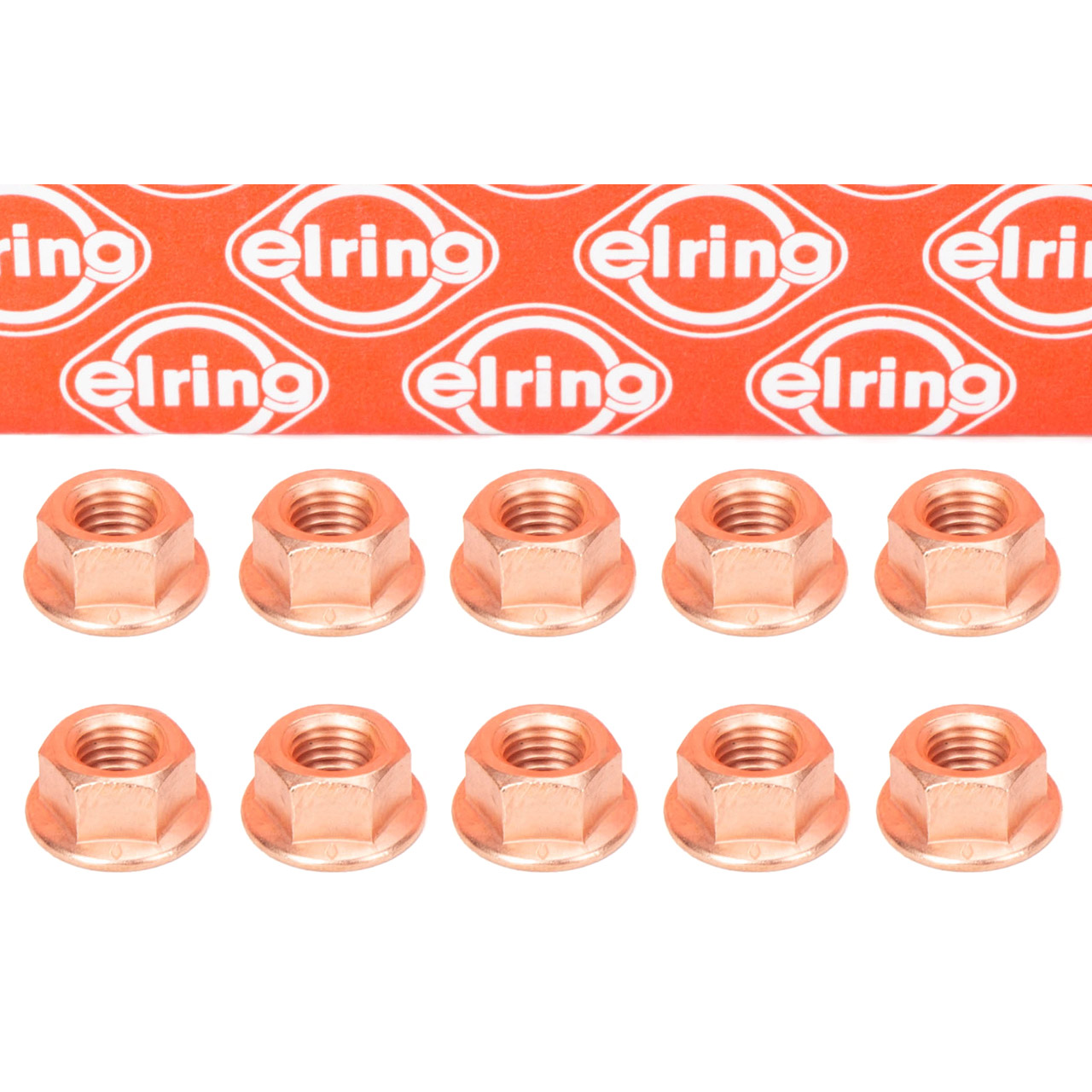 10x ELRING 247.130 Mutter M8x125 Abgaskrümmer für AUDI BMW MERCEDES SEAT SKODA SMART VW