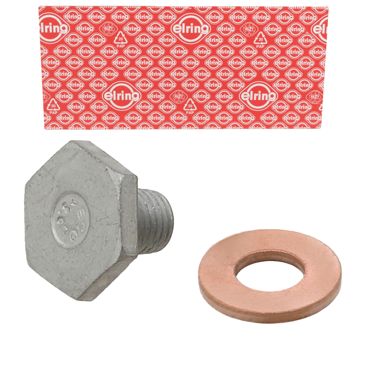 ELRING 877.930 &Ouml;lablassschraube M10x1,25x13 + Dichtring f&uuml;r CITROEN PEUGEOT OPEL VOLVO