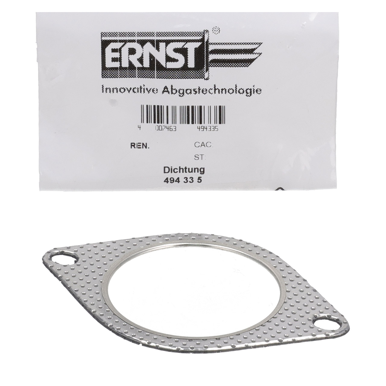 ERNST 494335 Exhaust Pipe Gasket for RENAULT Clio 4 0.9 TCe 90 (90 hp), front 206910004R