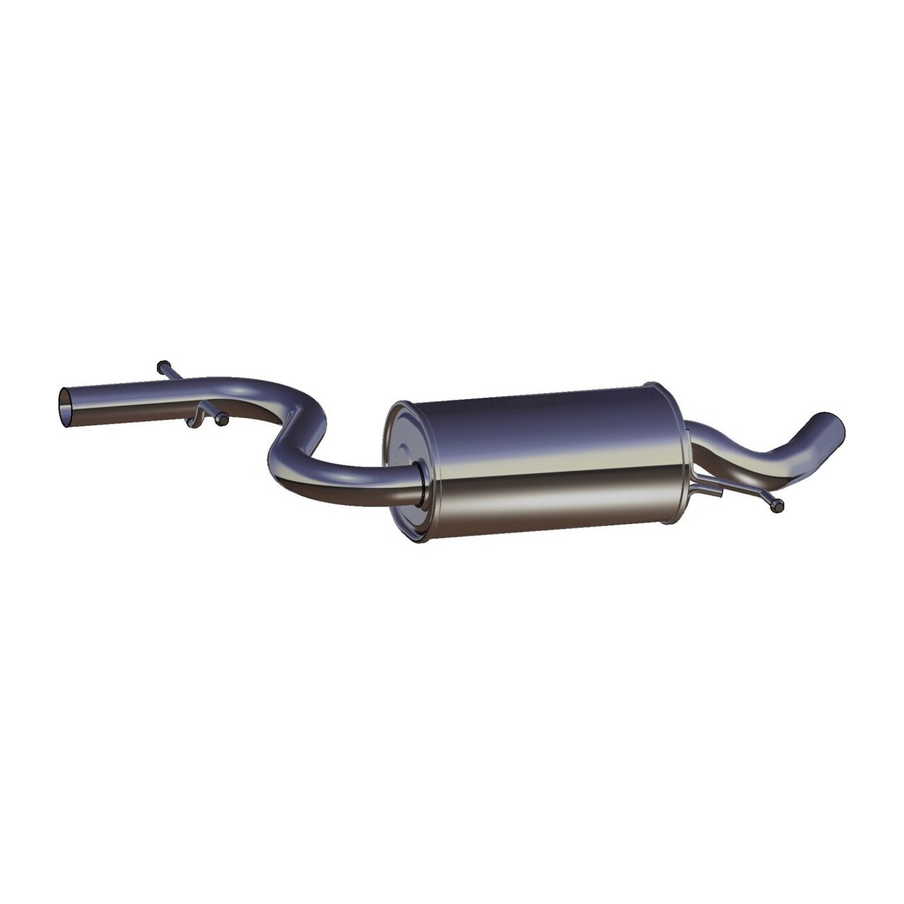 ERNST 155120 Mittelschalld&auml;mpfer Mitteltopf f&uuml;r VW Touran 1T 1.6 FSI 115 PS bis 11.2006