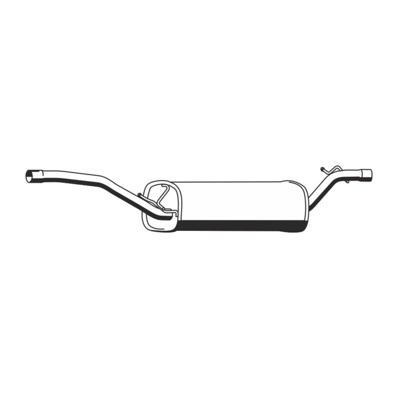 ERNST 313162 Mittelschalld&auml;mpfer f&uuml;r FORD Focus 2 C-Max DM2 VOLVO S40 II V50 1.6 1.8 2.0