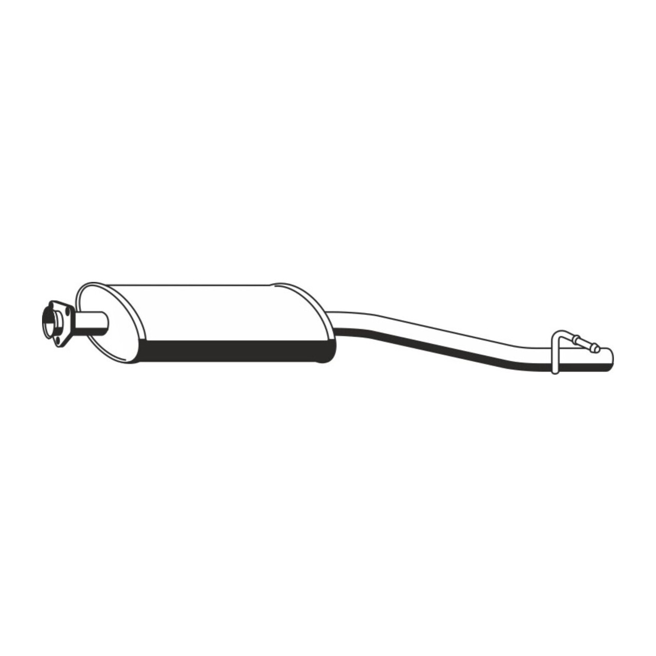 ERNST 352123 Mittelschalld&auml;mpfer f&uuml;r MERCEDES C-Klasse W203 S203 C240 C320 M112 2034901721