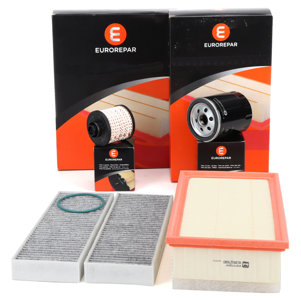 EUROREPAR Filterset 4-tlg f&uuml;r PSA Jumpy 3 Spacetourer Expert Traveller OPEL VIVARO C 2.0 D