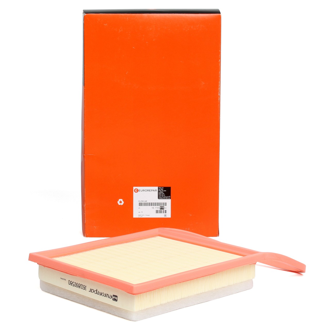 EUROREPAR Luftfilter für CITROEN FIAT MITSUBISHI PEUGEOT TOYOTA 1.4/1.6 DIESEL 1611891580