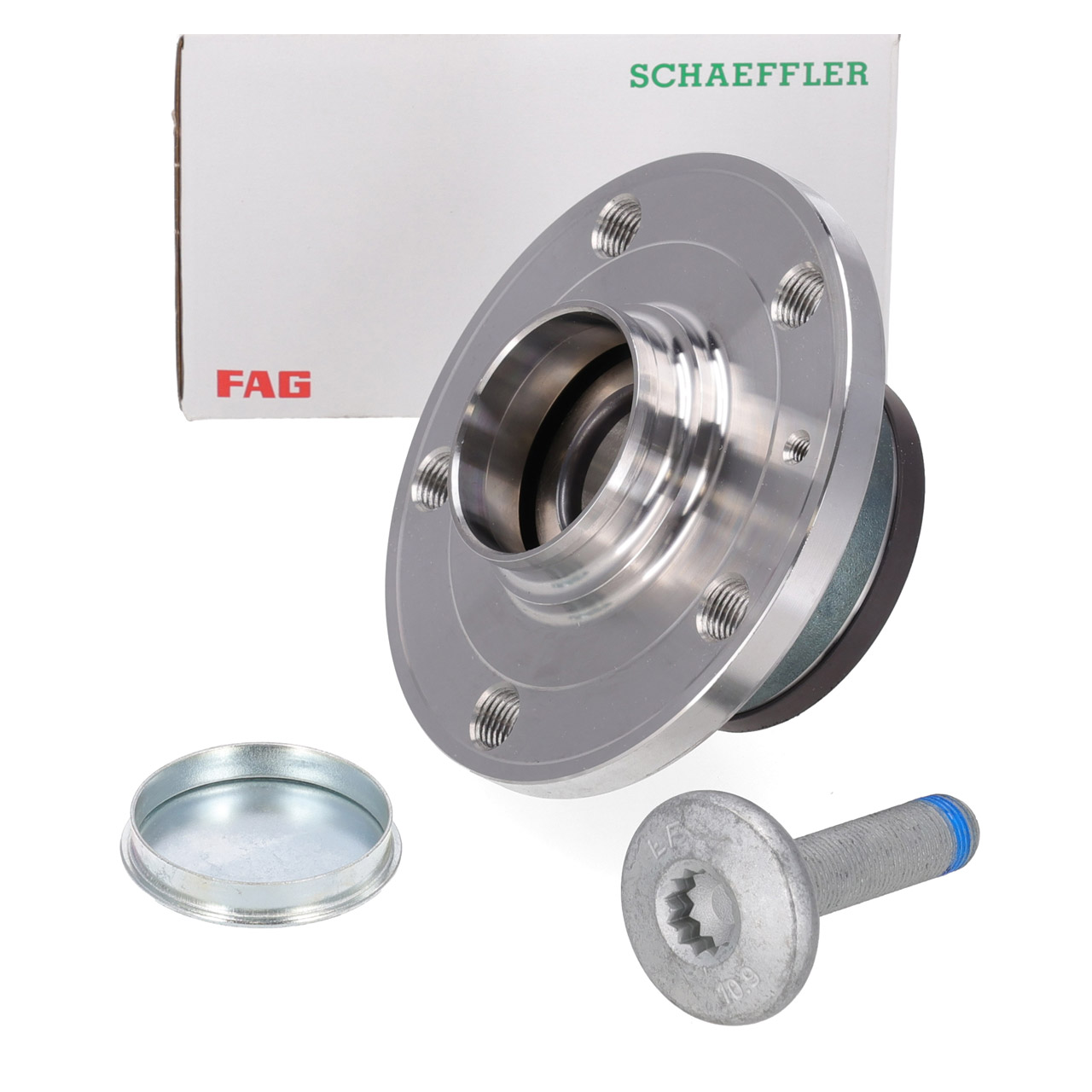 FAG Radnabe + Radlager f&uuml;r VW Golf 5 6 AUDI A3 8P SEAT Leon Octavia 2 4 hinten 5WA501611E