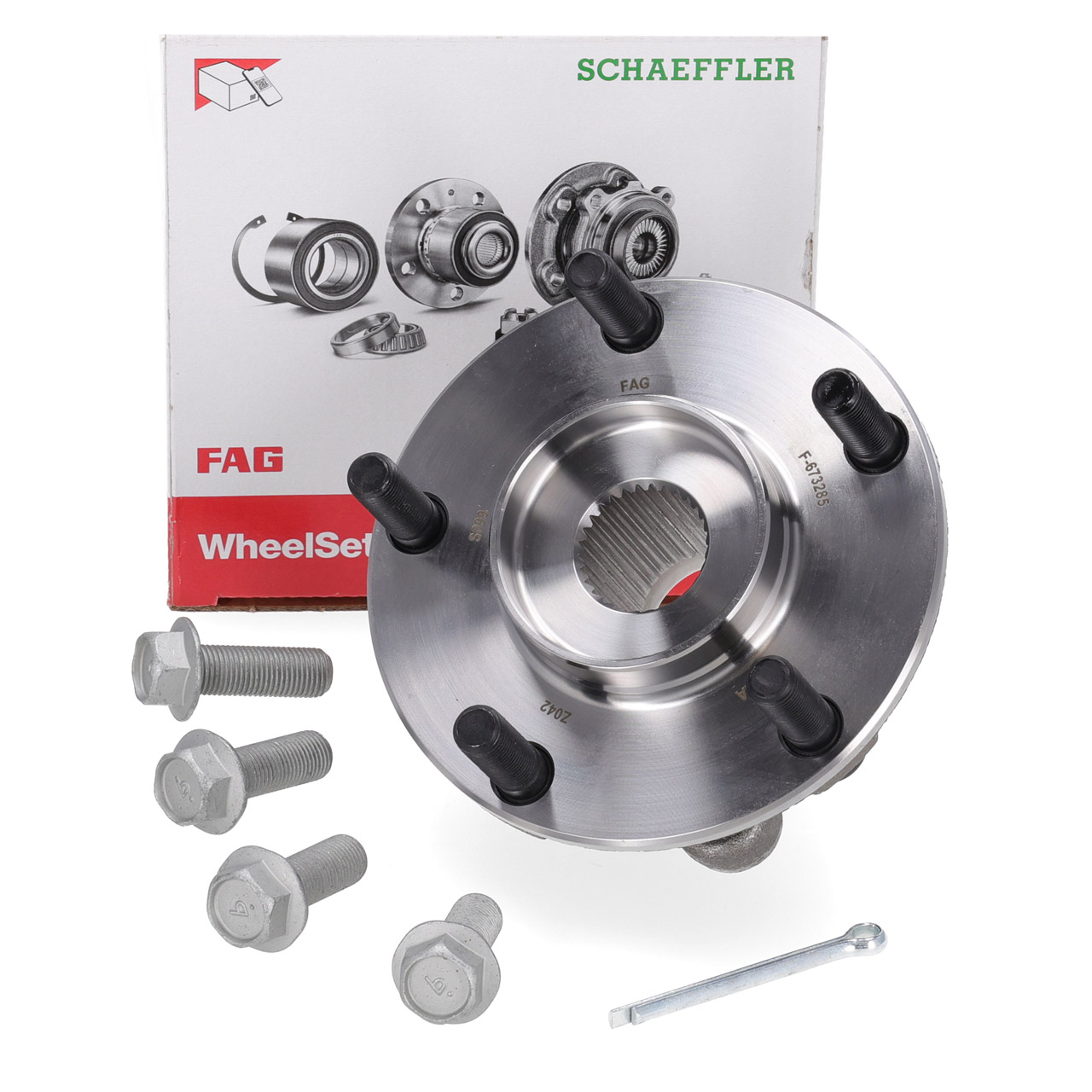 FAG Radnabe + Radlager f&uuml;r RENAULT Koleos 1 HY NISSAN Juke Leaf Qashqai 1 X-Trail 2 vorne