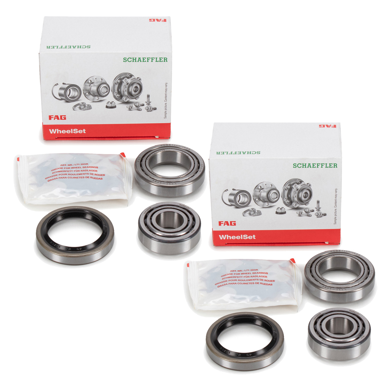 2x FAG 713612130 Radlager Satz für PORSCHE 928 ab 01.1986 944 ab 01.1987 vorne 99905908901