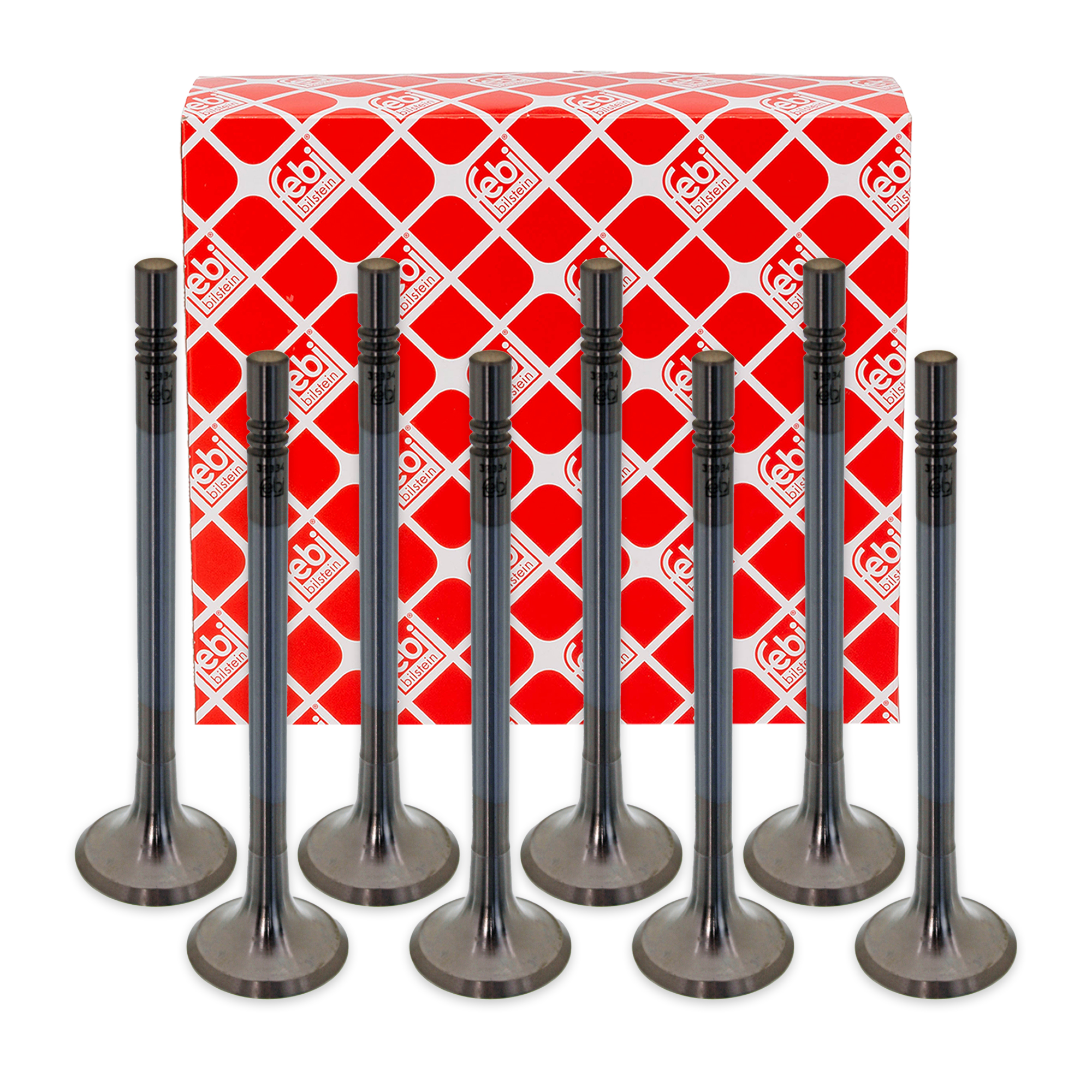 8x febi 32334 Auslassventil f&uuml;r VW Golf 6 Passat B6 B7 Tiguan Touran T5 2.0 TDI 03L109611