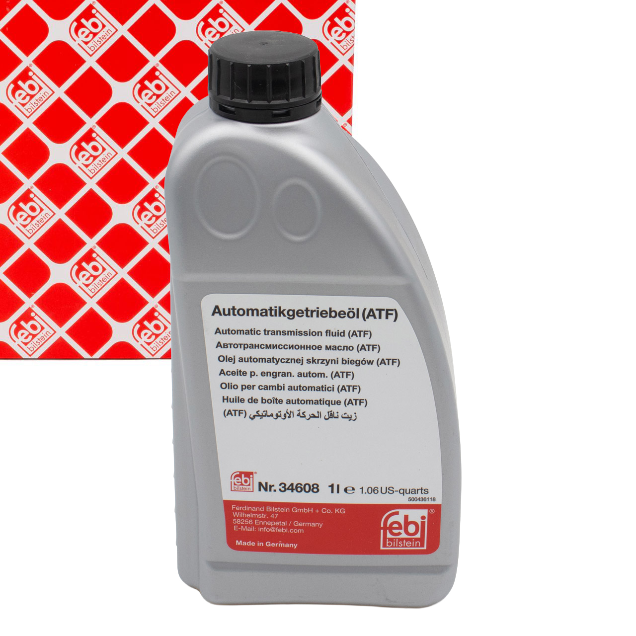 1L 1 liter febi 34608 ATF automatic transmission fluid for VW, BMW, HYUNDAI, JAGUAR, and PORSCHE