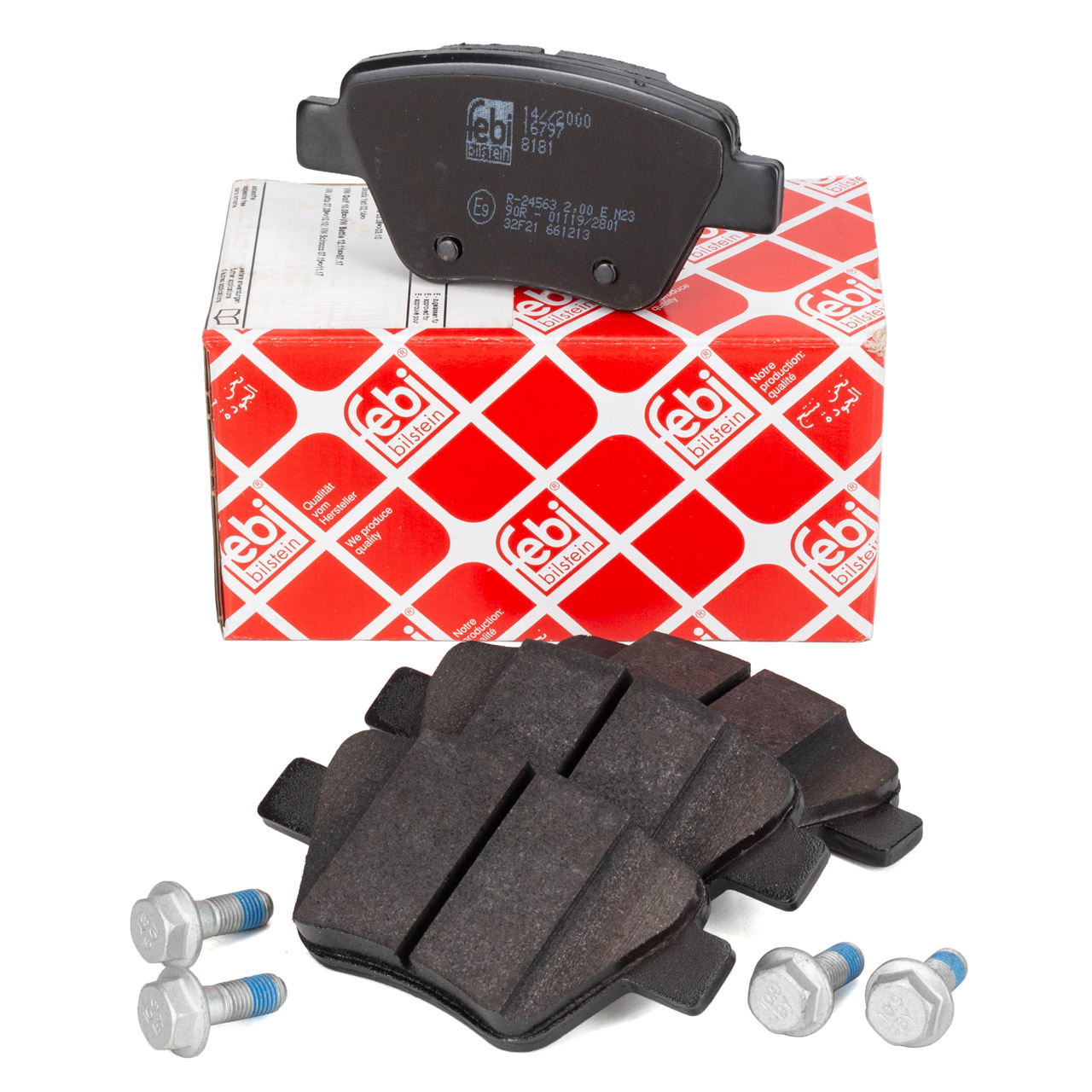 febi 16797 Bremsbeläge für VW Golf 6 7 Sharan Touran 8X 8P Leon 1P 5F Octavia 2 3 hinten