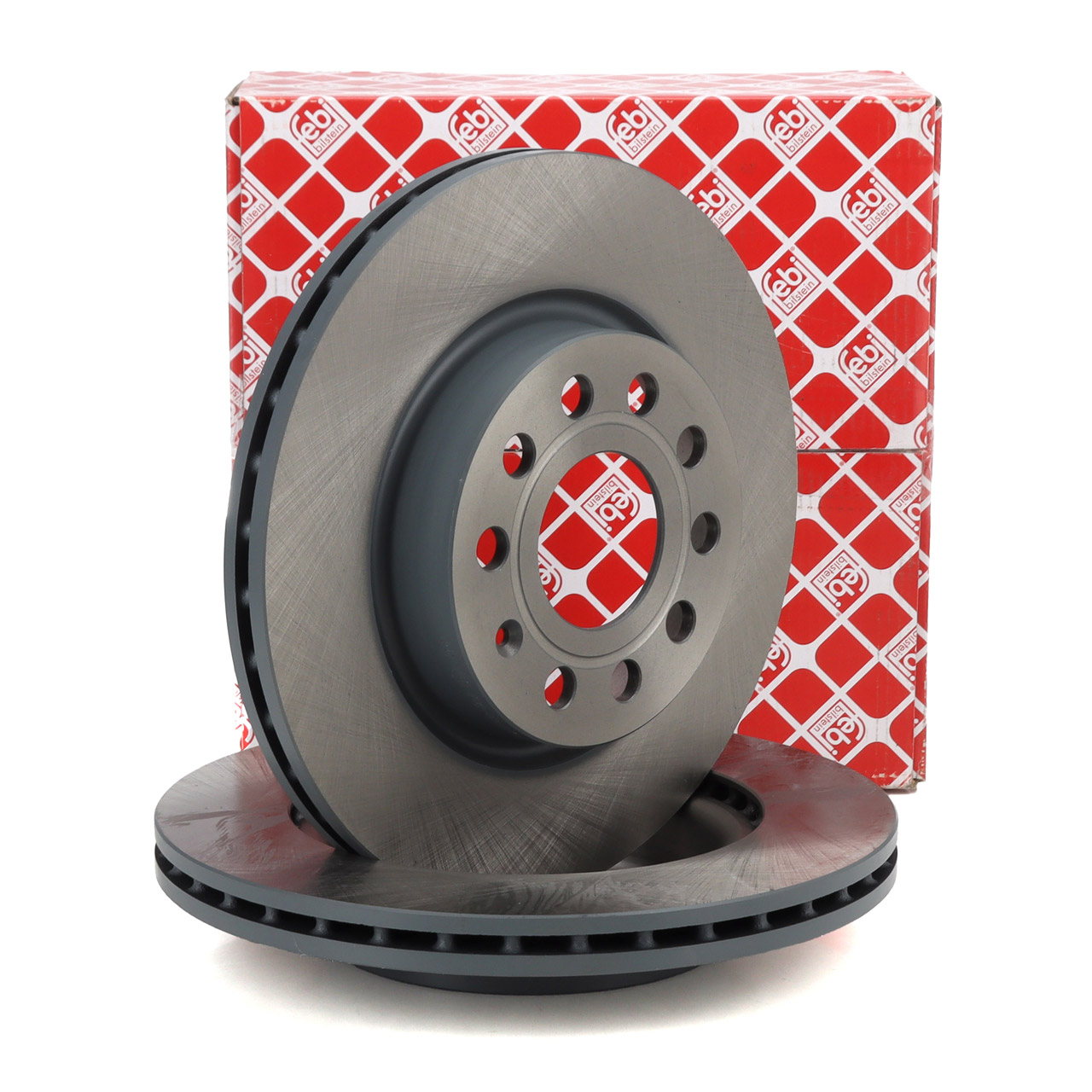 febi 22904 Bremsscheiben Satz f&uuml;r VW Golf 5 6 A3 8P Leon Toledo 1P Octavia 2 Yeti vorne