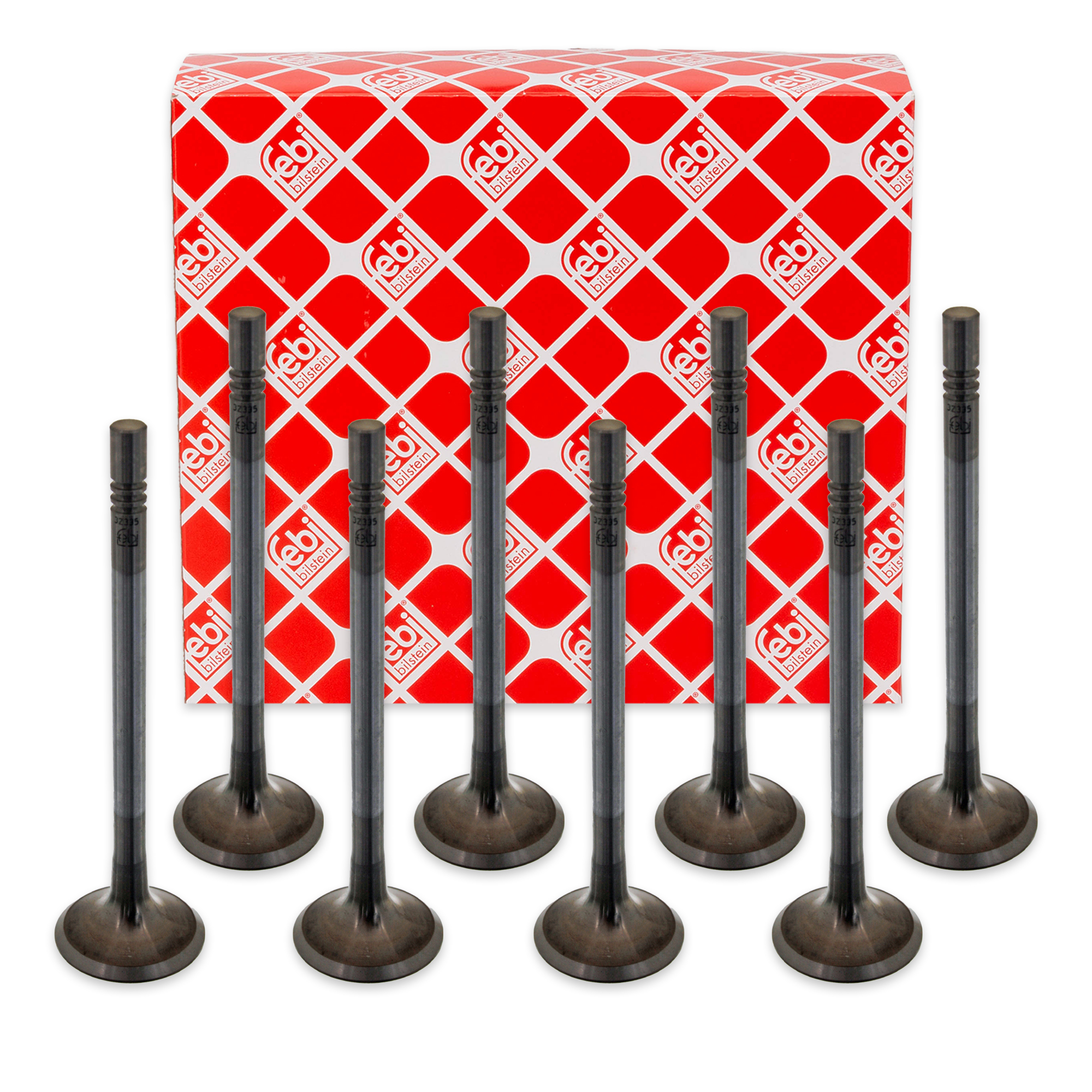 8x febi 32335 Einlassventil f&uuml;r VW Golf 6 Passat B6 B7 Tiguan Touran T5 2.0 TDI 03L109601