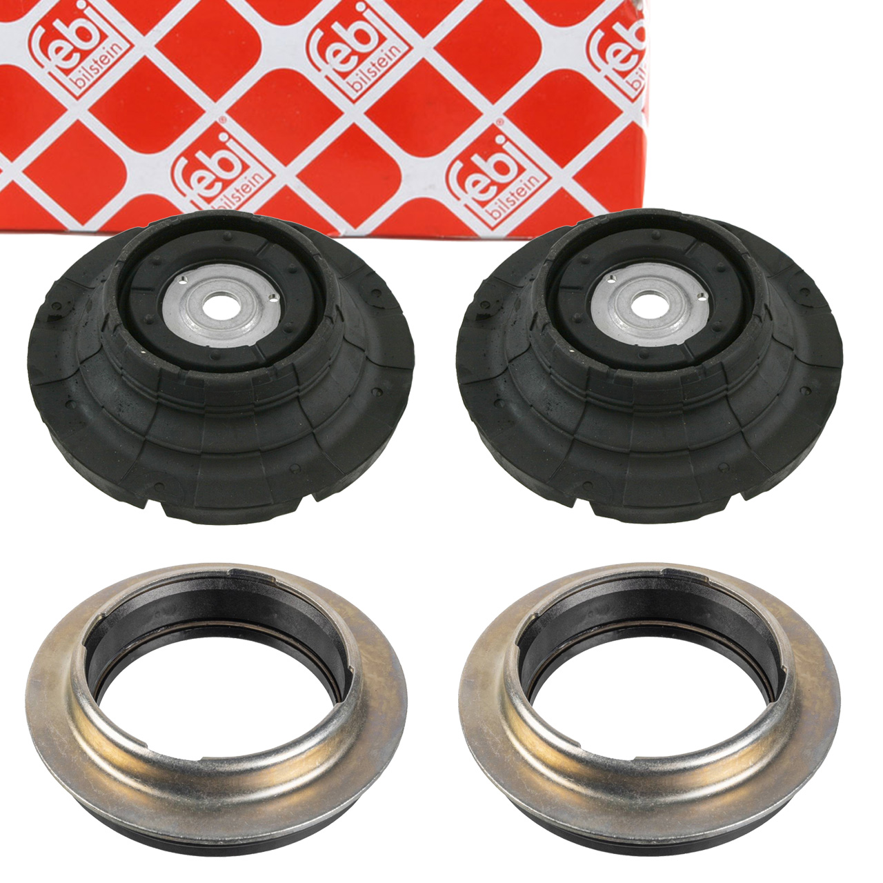 2x febi Federbeinlager Domlager + W&auml;lzlager f&uuml;r VW California Multivan Transporter vorne