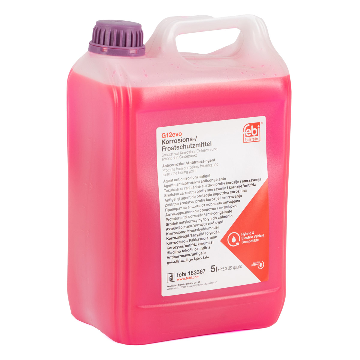 1,5L febi 183367 Kühlerfrostschutz LILA für AUDI FIAT SEAT SKODA TOYOTA VW