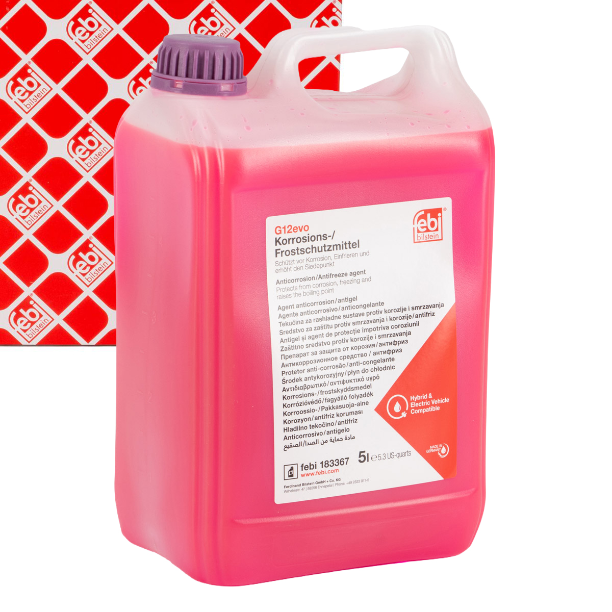 1.5L febi 183367 Purple G12evo Coolant for AUDI, FIAT, SEAT, SKODA, TOYOTA, VW