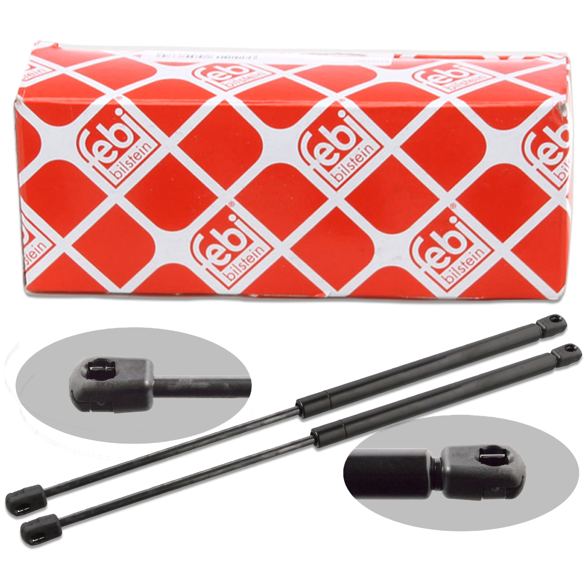 2x febi 01186 Heckklappendämpfer Gasfeder Dämpfer Heckklappe für VW Golf 2 191827550