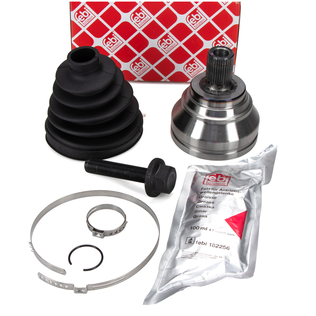 febi Gelenksatz Antriebswelle f&uuml;r VW Golf 7 Passat B7 Caddy 3 4 AUDI Q3 F3 vorne radseitig
