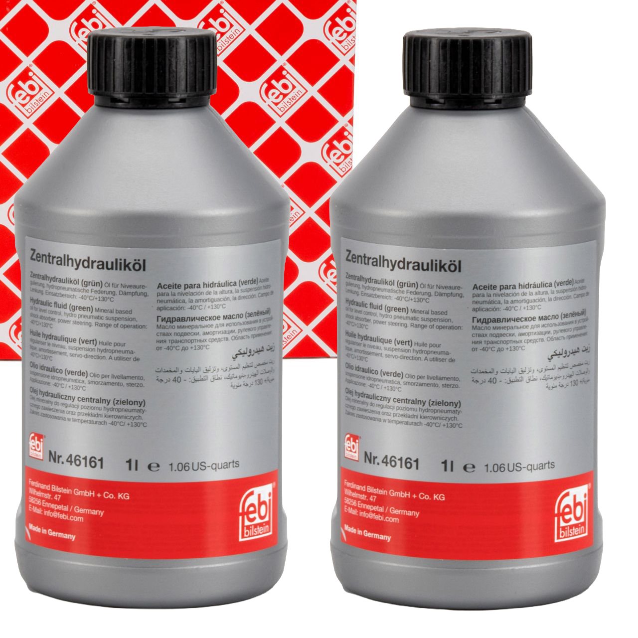 2L 2 Liter febi 46161 Hydraulik&ouml;l GR&Uuml;N AUDI BMW MINI OPEL SAAB VOLVO VW