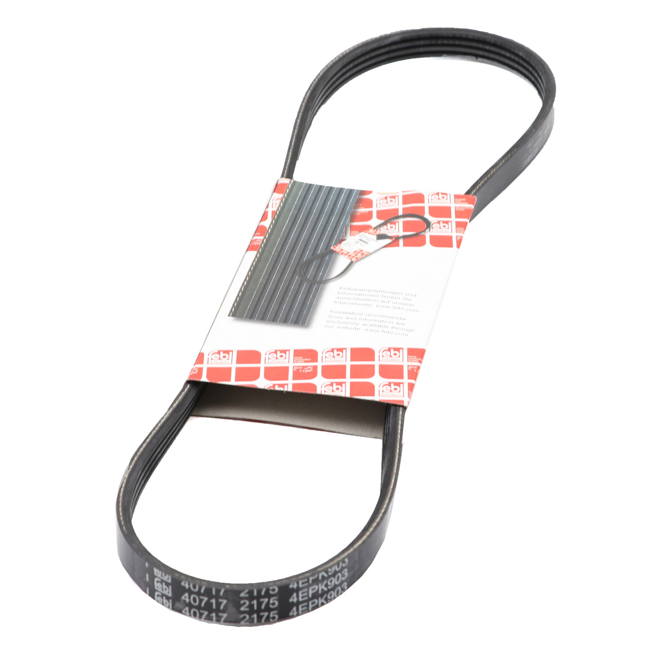 febi 40717 V-ribbed belt for FIAT Ducato 244 2.3D, IVECO Daily 3, 4, 5, 6 2.3, 3.0 504066407