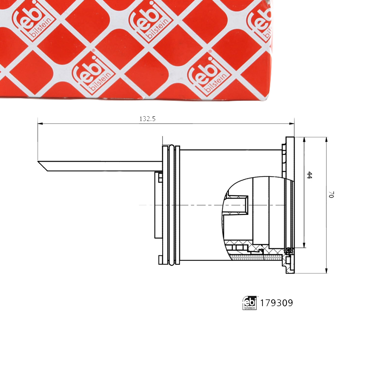 febi 179309 Kraftstofffilter Dieselfilter f&uuml;r AUDI A4 B9 A6 C8 Q5 FYB A5 F5 A7 4KA 2.0 TDI