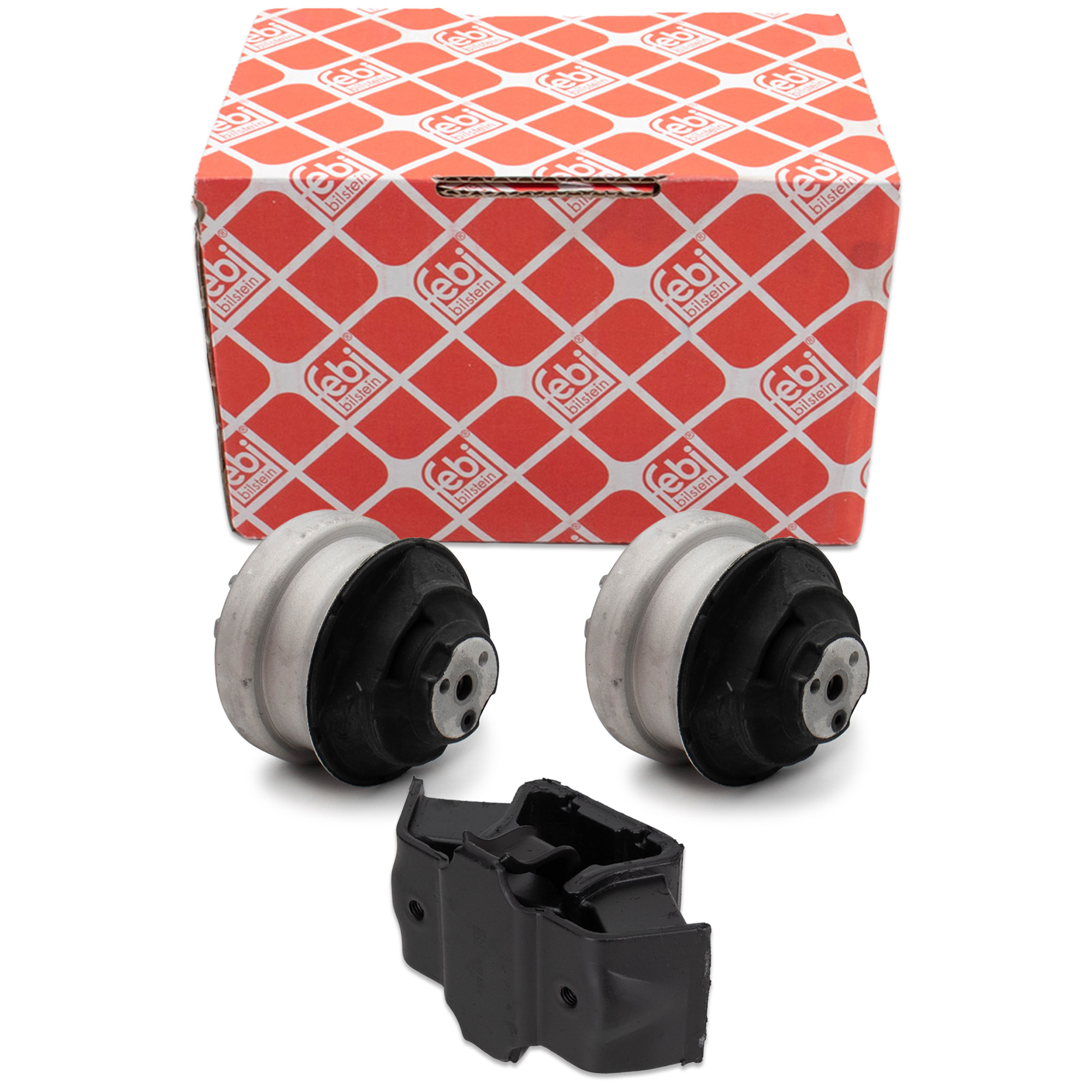 febi 2x Motorlager + 1x Getriebelager f&uuml;r MERCEDES 190 W201 W124 S124 C124