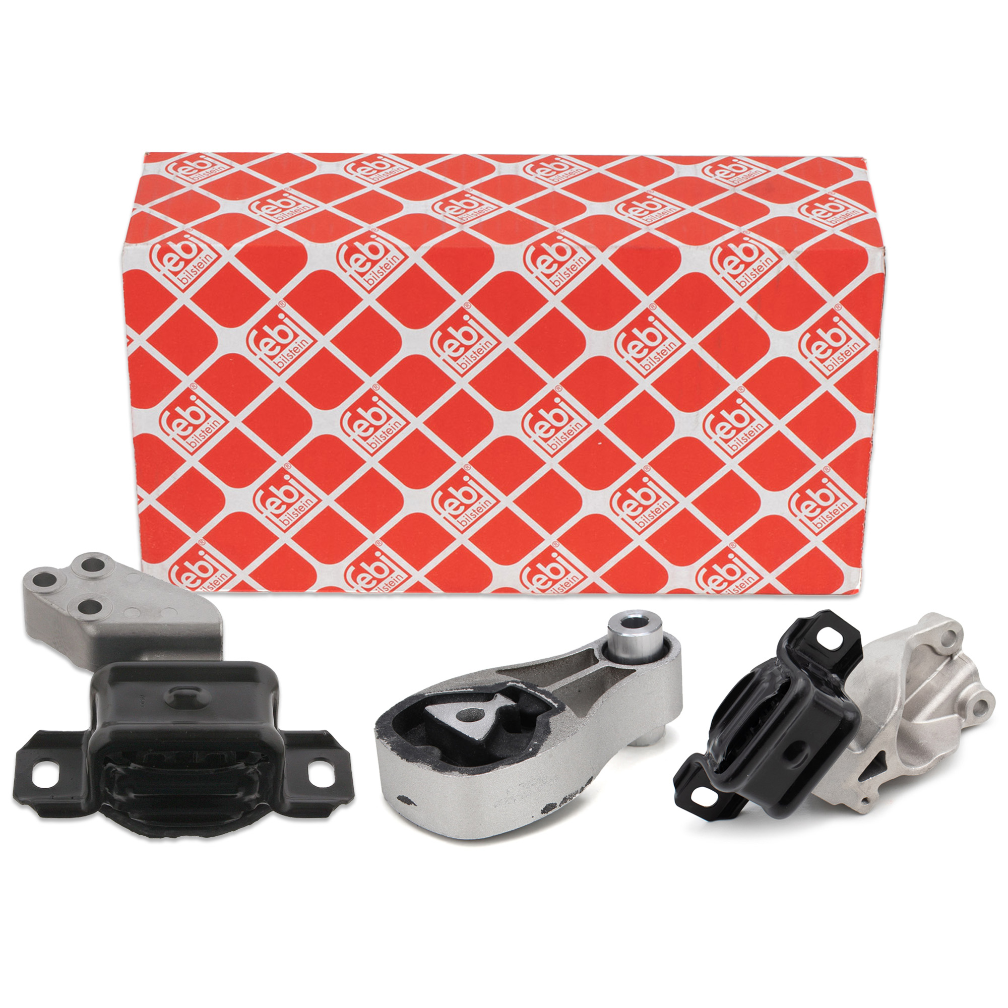 3x febi Motorlager Motorhalter f&uuml;r SMART ForTwo (451) 1.0 / Turbo / Brabus + electric