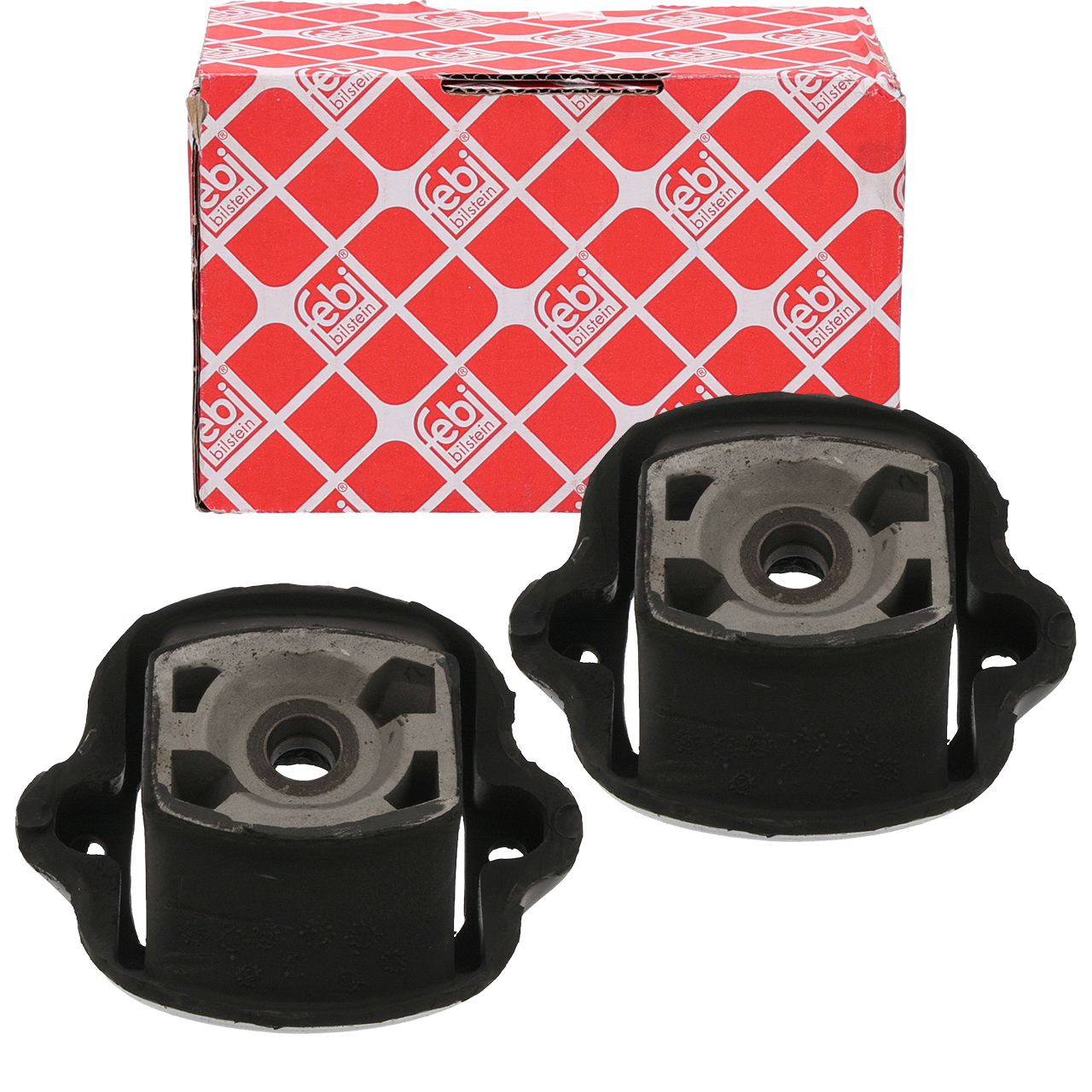 2x febi Motorlager f&uuml;r MERCEDES W123 S123 C123 250 280 220D 300D M110 M123 OM615 OM617